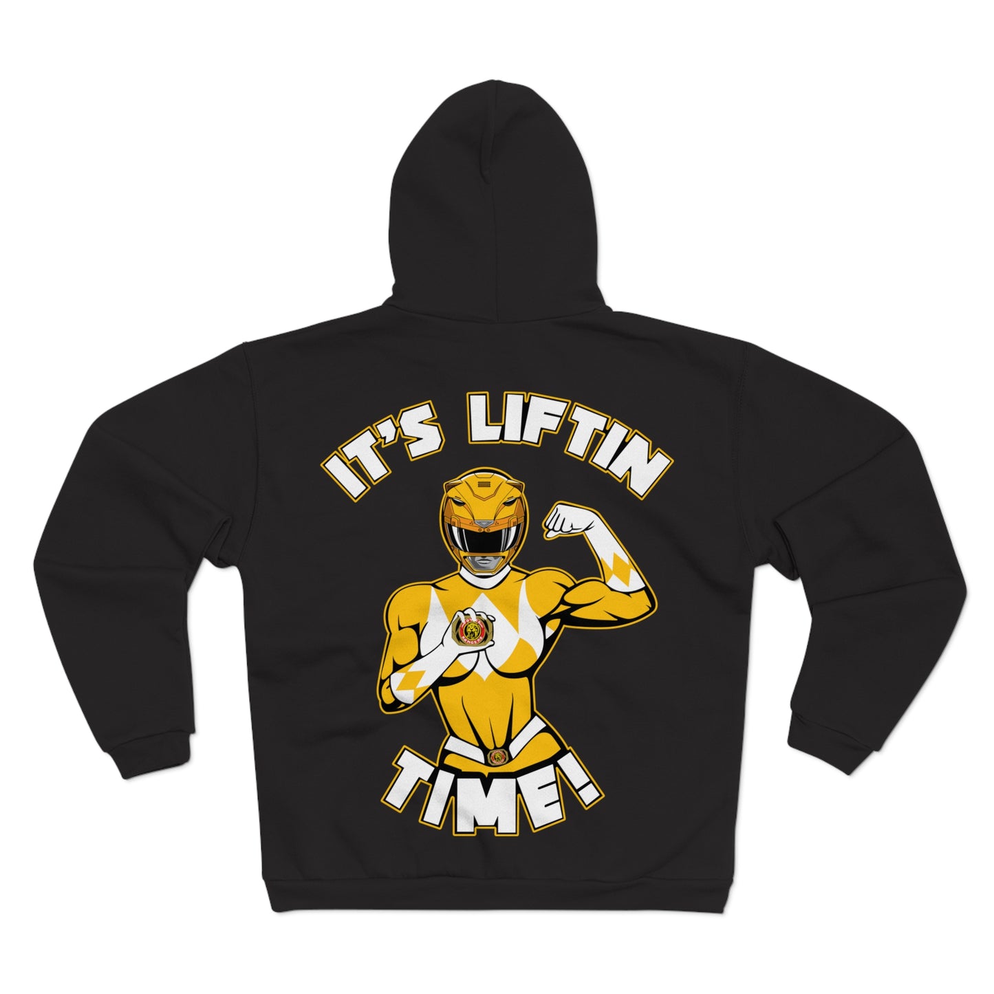 It's Liftin' Time Unisex Hooded Zip Sweatshirt - Fitness & Powerlifting Motivational Hoodie