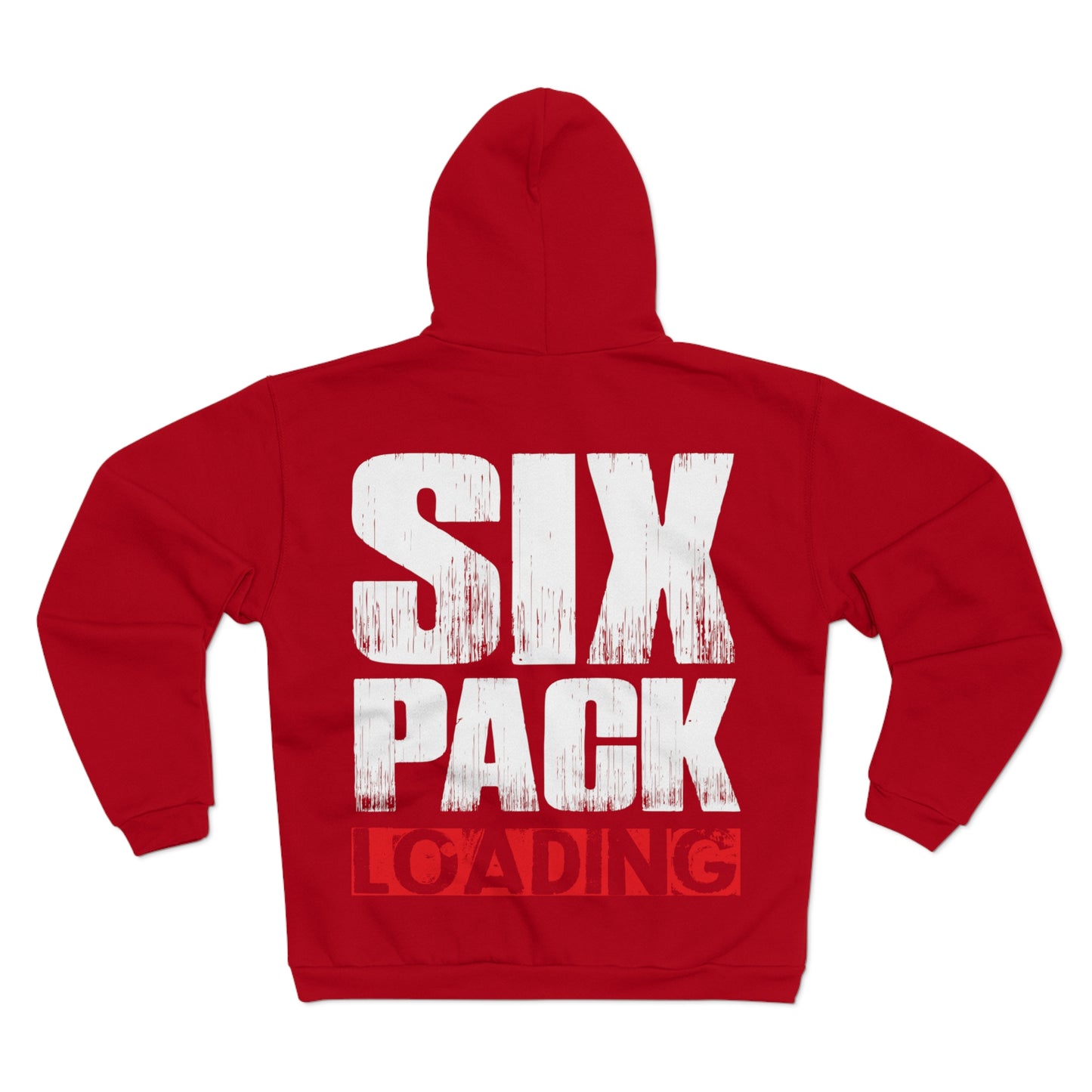 Six Pack Loading Unisex Hooded Zip Sweatshirt - Perfect Gift for Gym Lovers