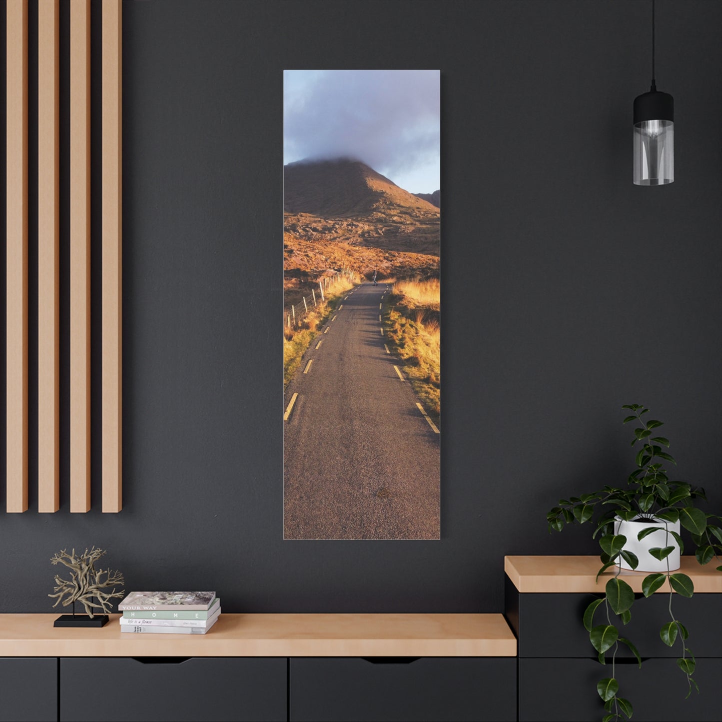 Sunset Road Matte Canvas, Stretched, 1.25"