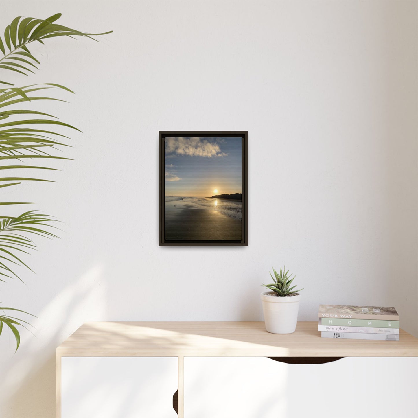 Sunset Matte Canvas, Framed (Multi-color)