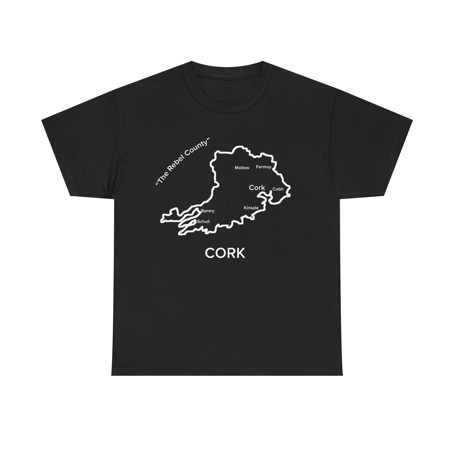 Cork Unisex Heavy Cotton T-Shirt Black Edition