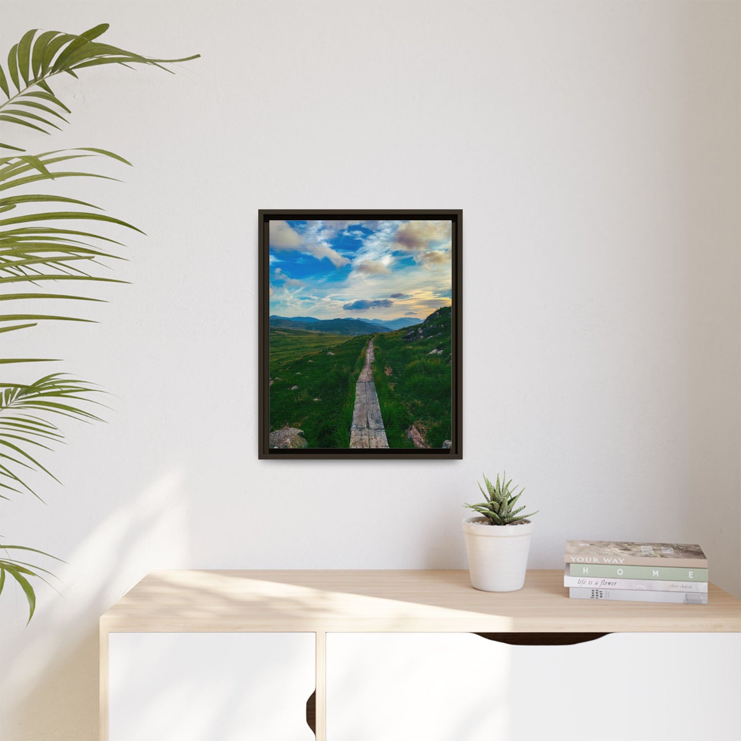 Torc Mountain Trail Matte Canvas, Framed (Multi-color)