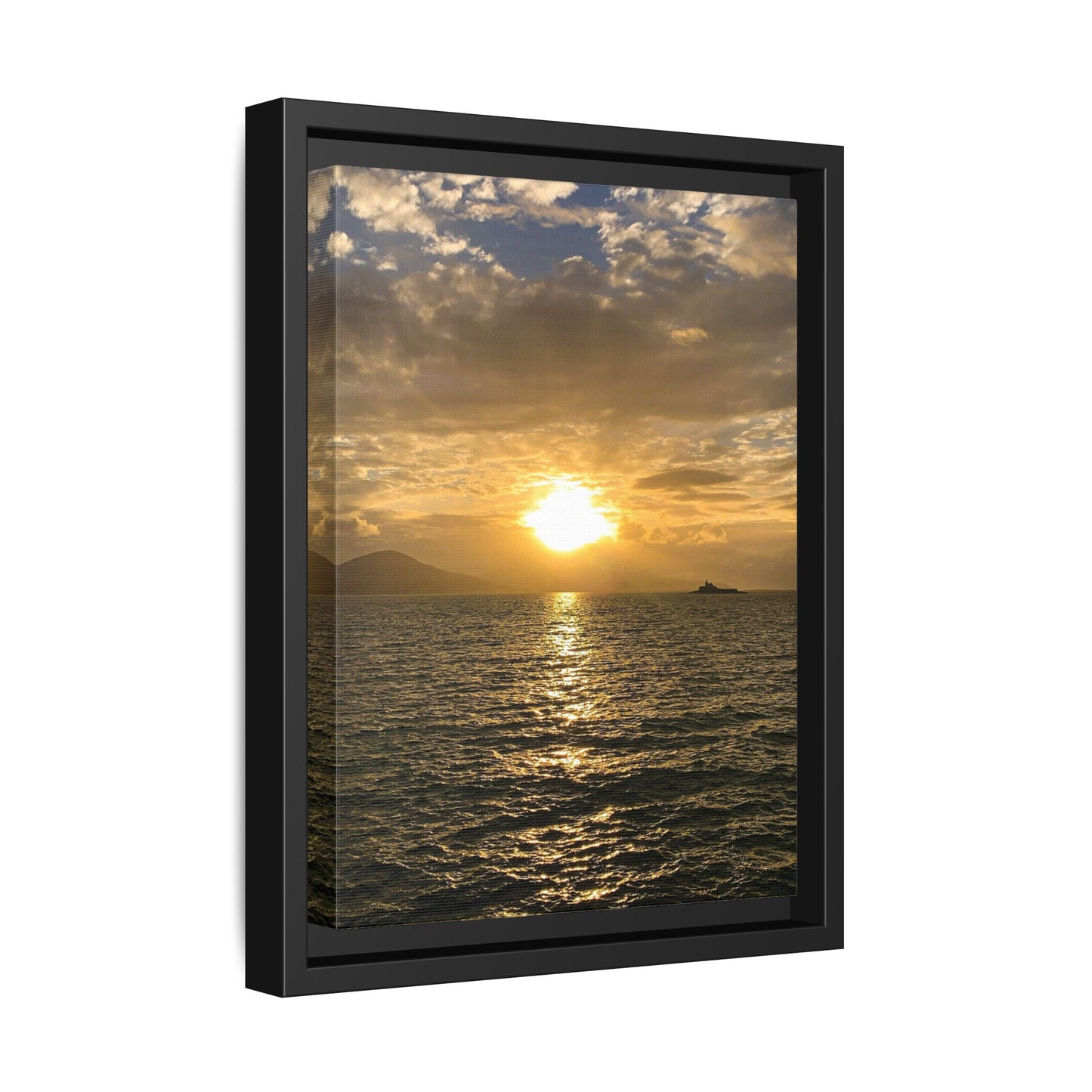 Sunset in Fenit Matte Canvas, Framed (Multi-color)