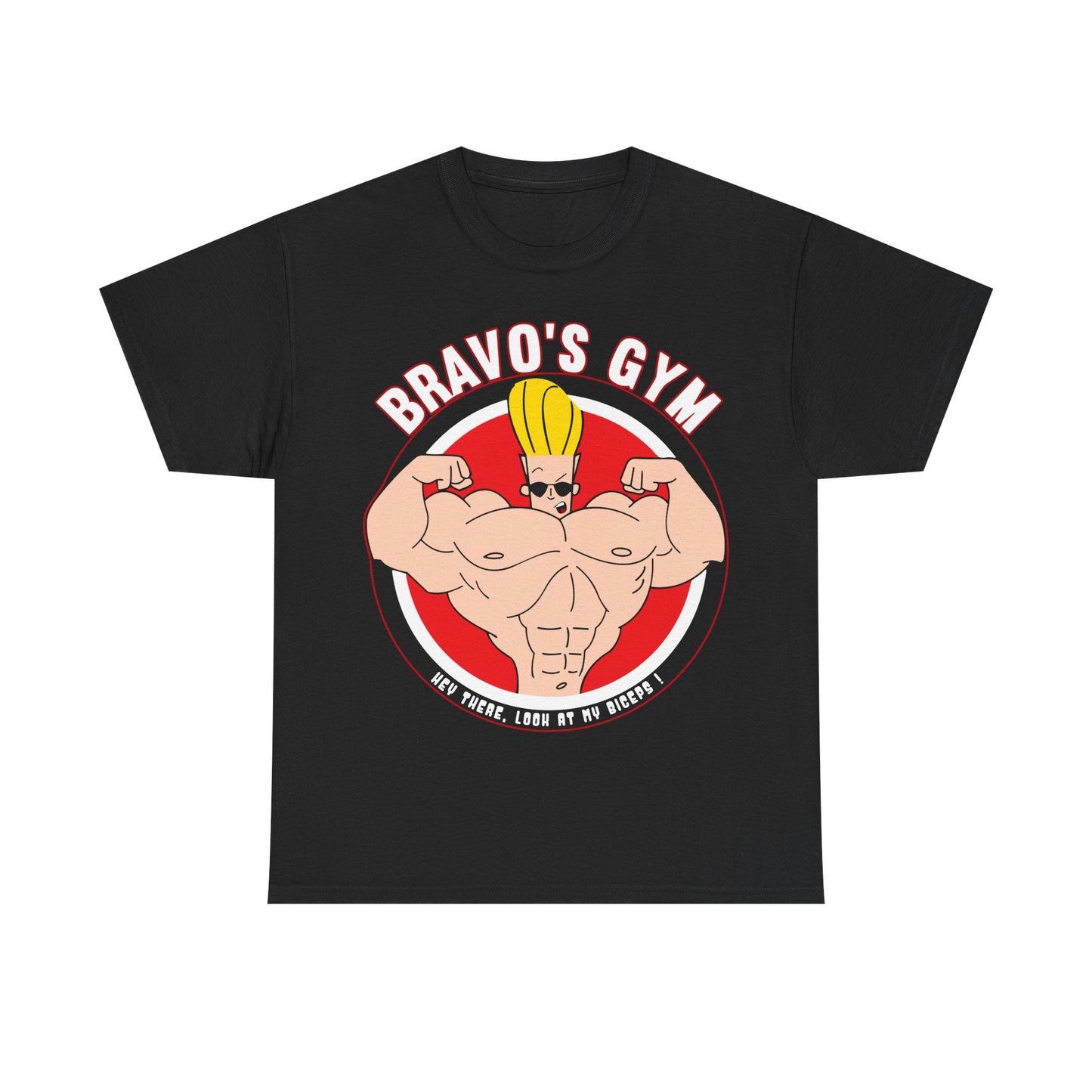 Bravo's Gym Unisex Heavy Cotton Tee - Perfect for Fitness Enthusiasts | Gym Motivation Shirt Black