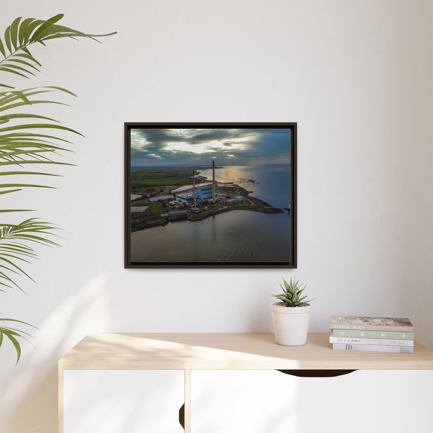 Target Power Station Matte Canvas, Framed (Multi-color)