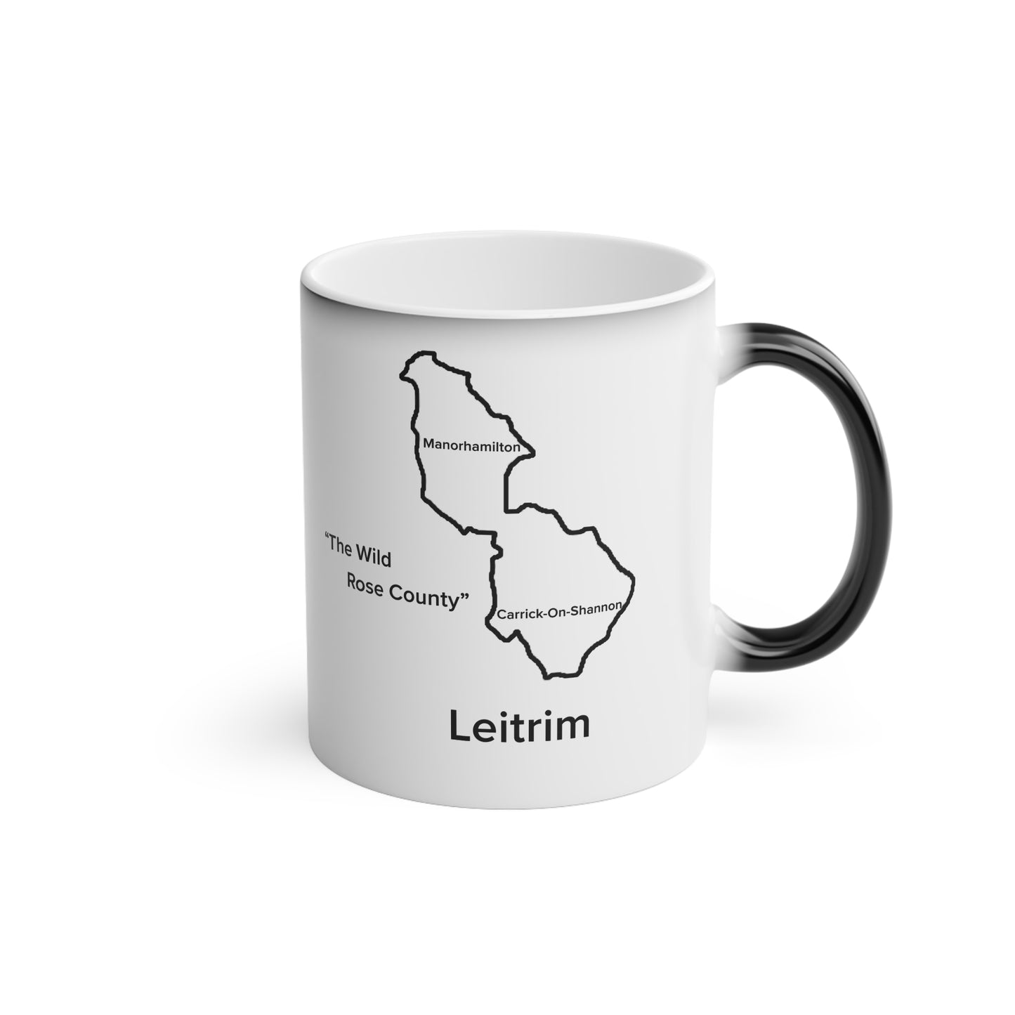 Leitrim Magic Mug: Color - Changing Coffee Cup with Artistic Map Design