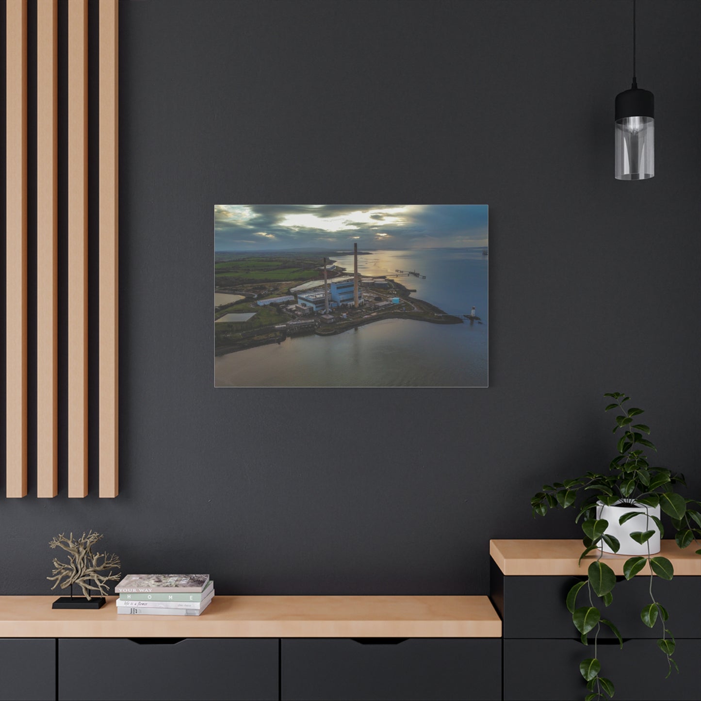 Tarbert Power Station Matte Canvas, Stretched, 1.25"