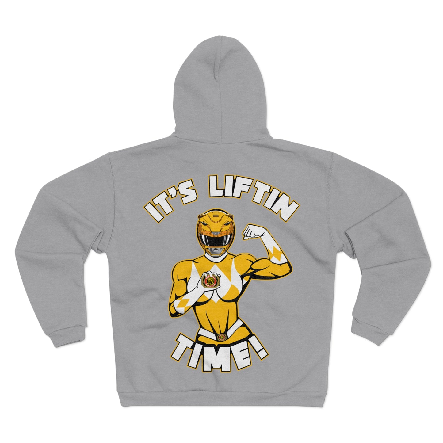 It's Liftin' Time Unisex Hooded Zip Sweatshirt - Fitness & Powerlifting Motivational Hoodie