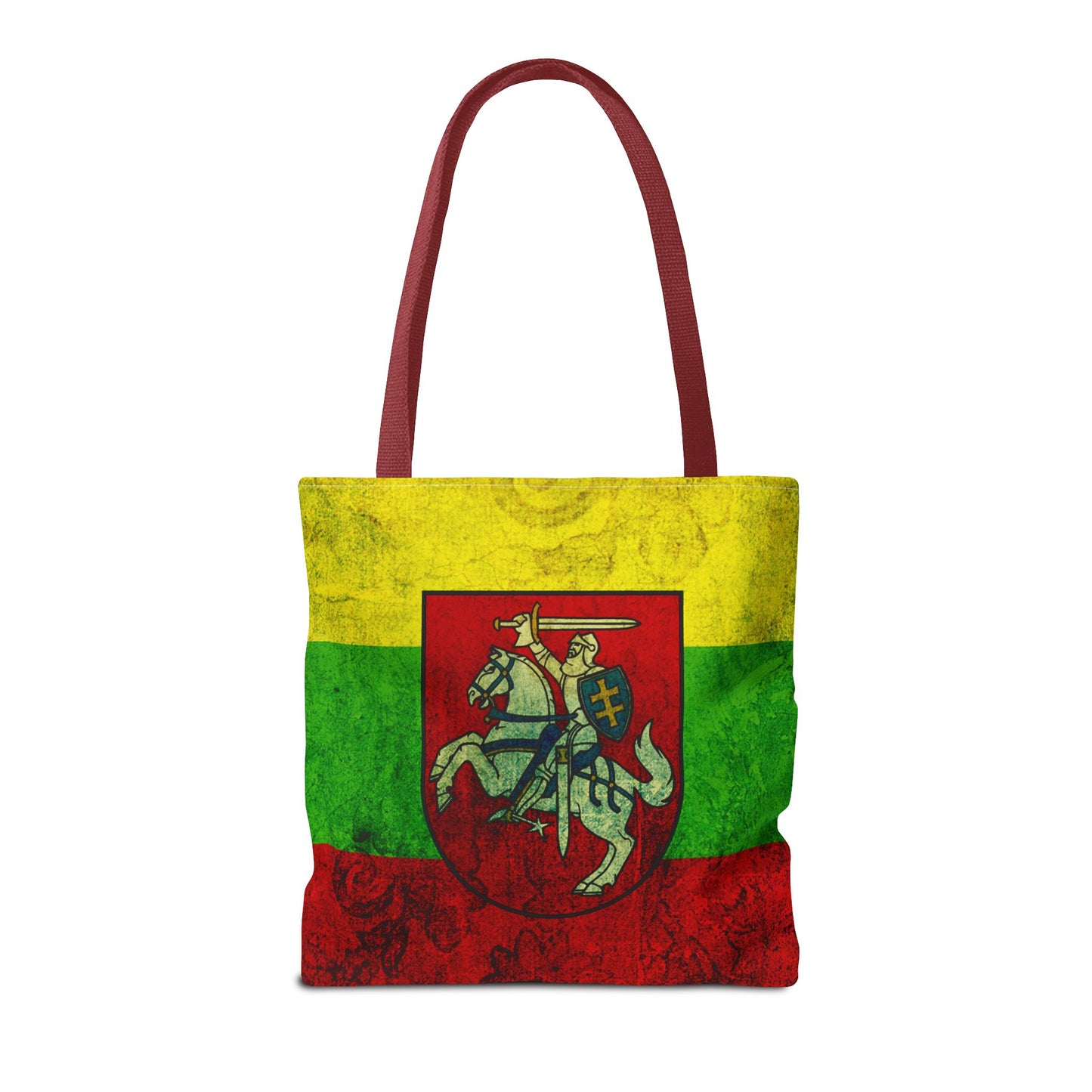 Vintage Lithuanian Crest Tote Bag - Perfect for Festivals, Travel, and Daily Use