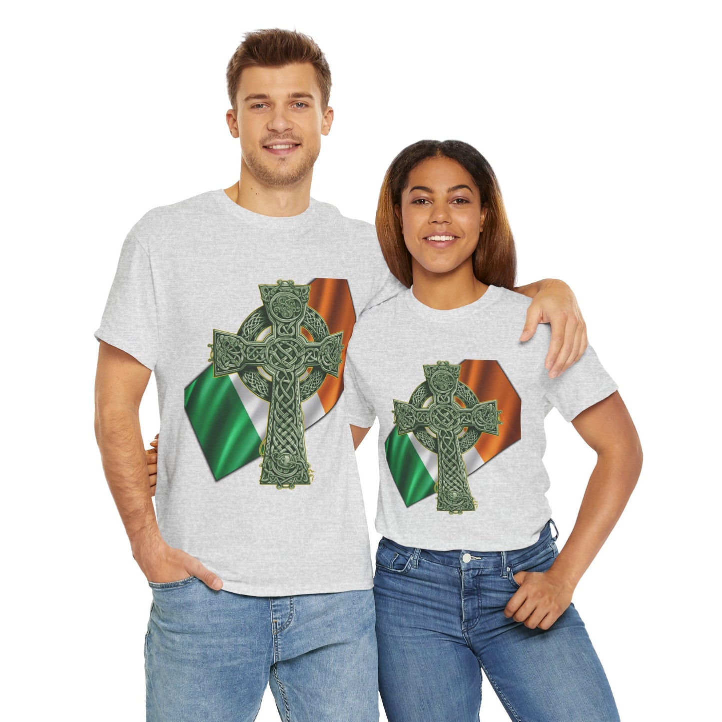 Celtic Cross Unisex Heavy Cotton Tee