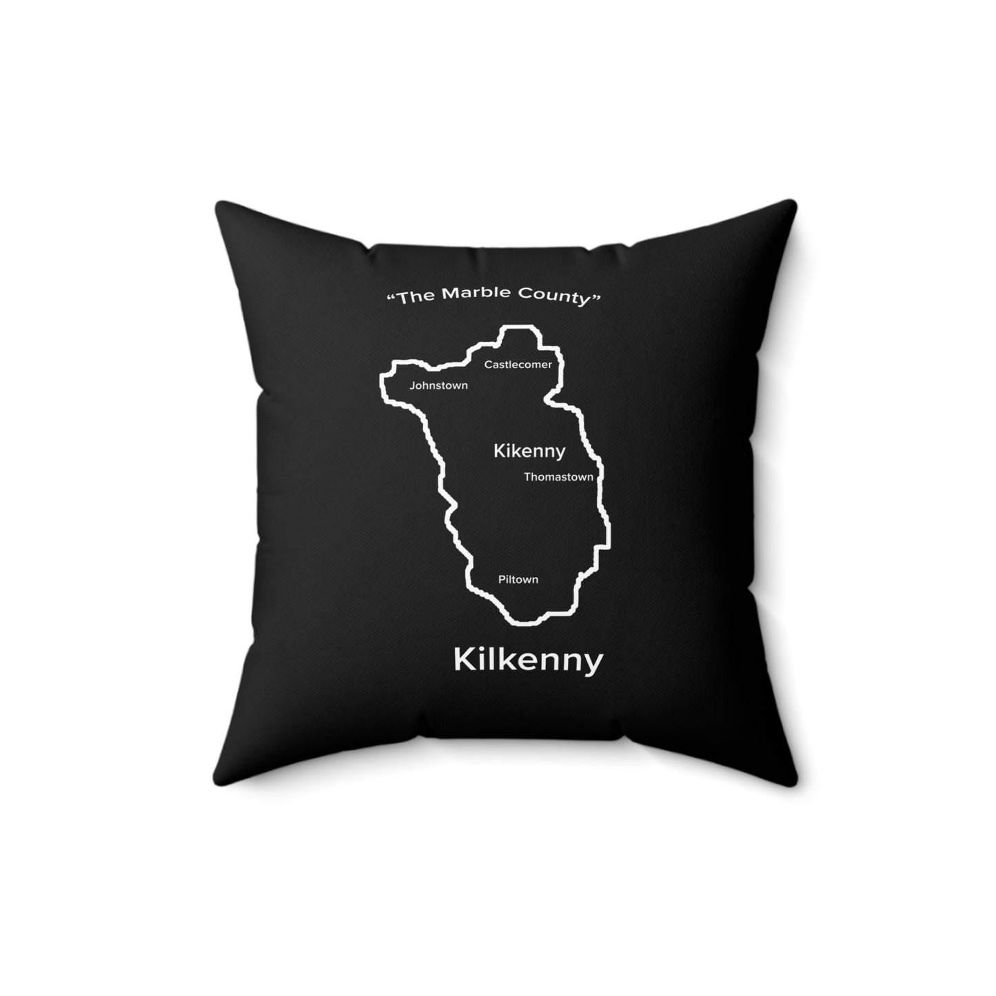 Kilkenny Spun Polyester Square Pillow Black Edition 2 Sizes