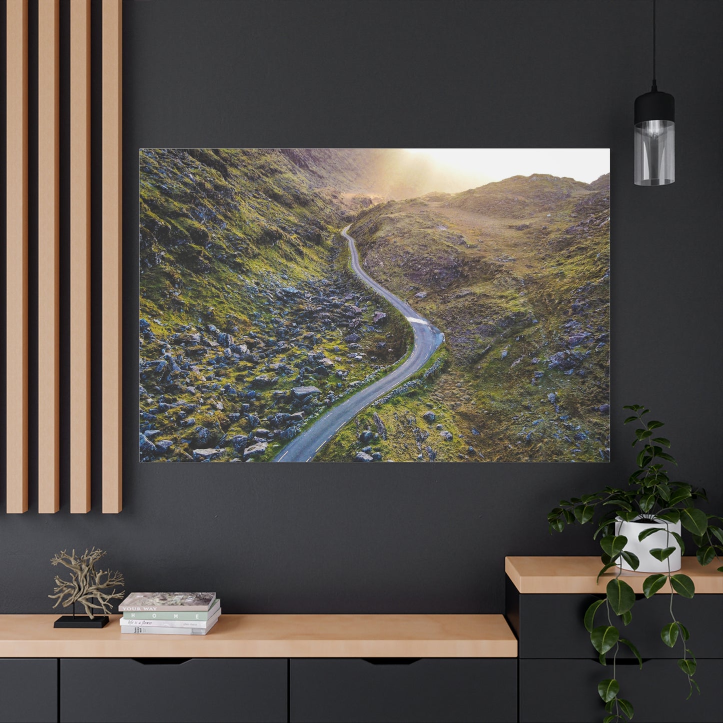 Valley Road Matte Canvas, Stretched, 1.25"
