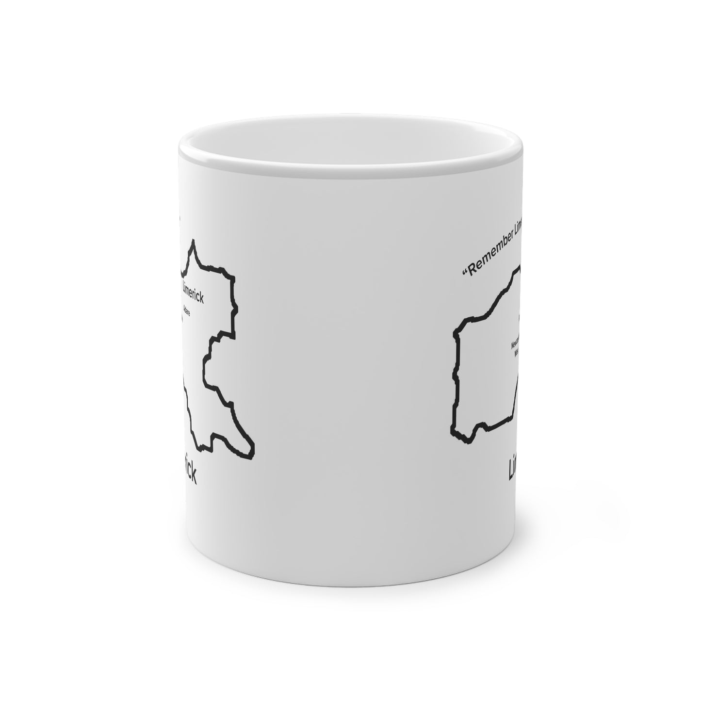 Limerick Magic Mug: Color - Changing Coffee Cup with Artistic Map Design