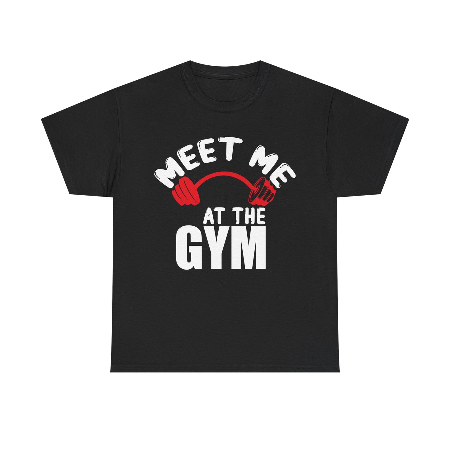 Gym Motivation Unisex Heavy Cotton Tee - 'Meet Me at the Gym'