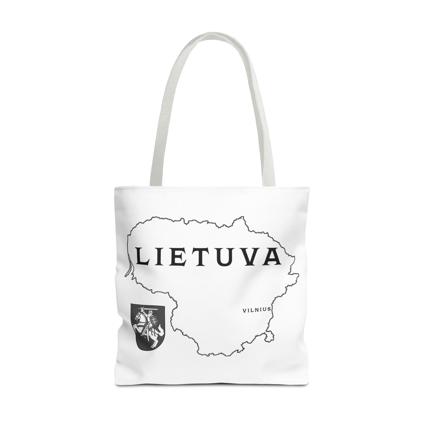 Lietuva Map Tote Bag - Stylish Travel Bag for Lithuanian Pride