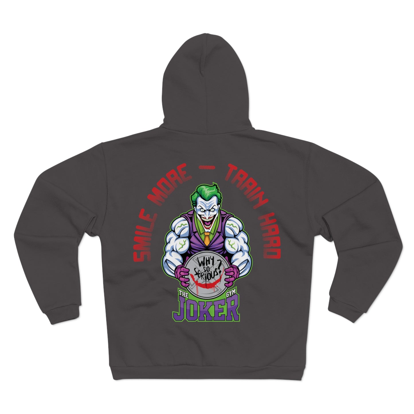 Joker Workout - Smile More, Train Unisex Hooded Zip Sweatshirt