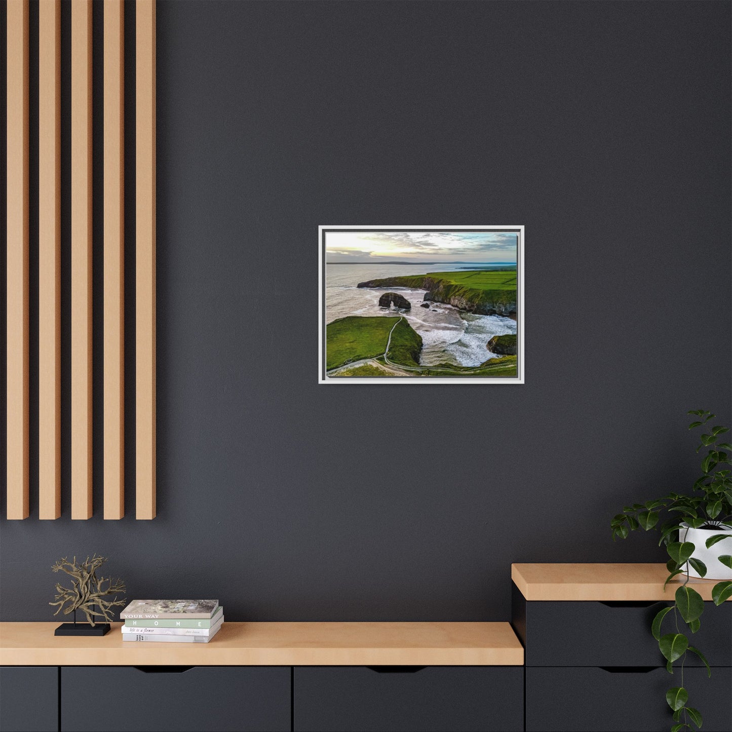 Virgin Rock Matte Canvas, Framed (Multi-color)