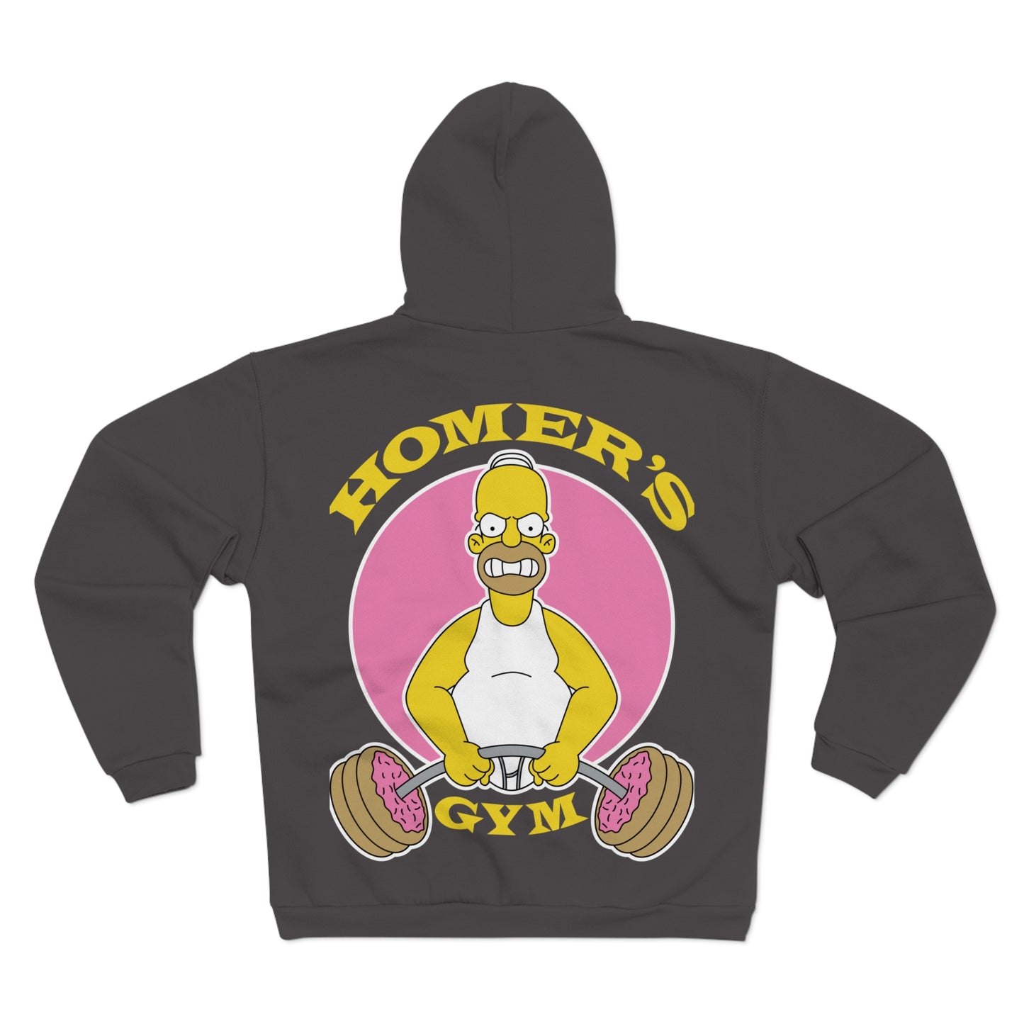 Homer's Gym Unisex Hooded Zip Sweatshirt - Fun Fitness Apparel