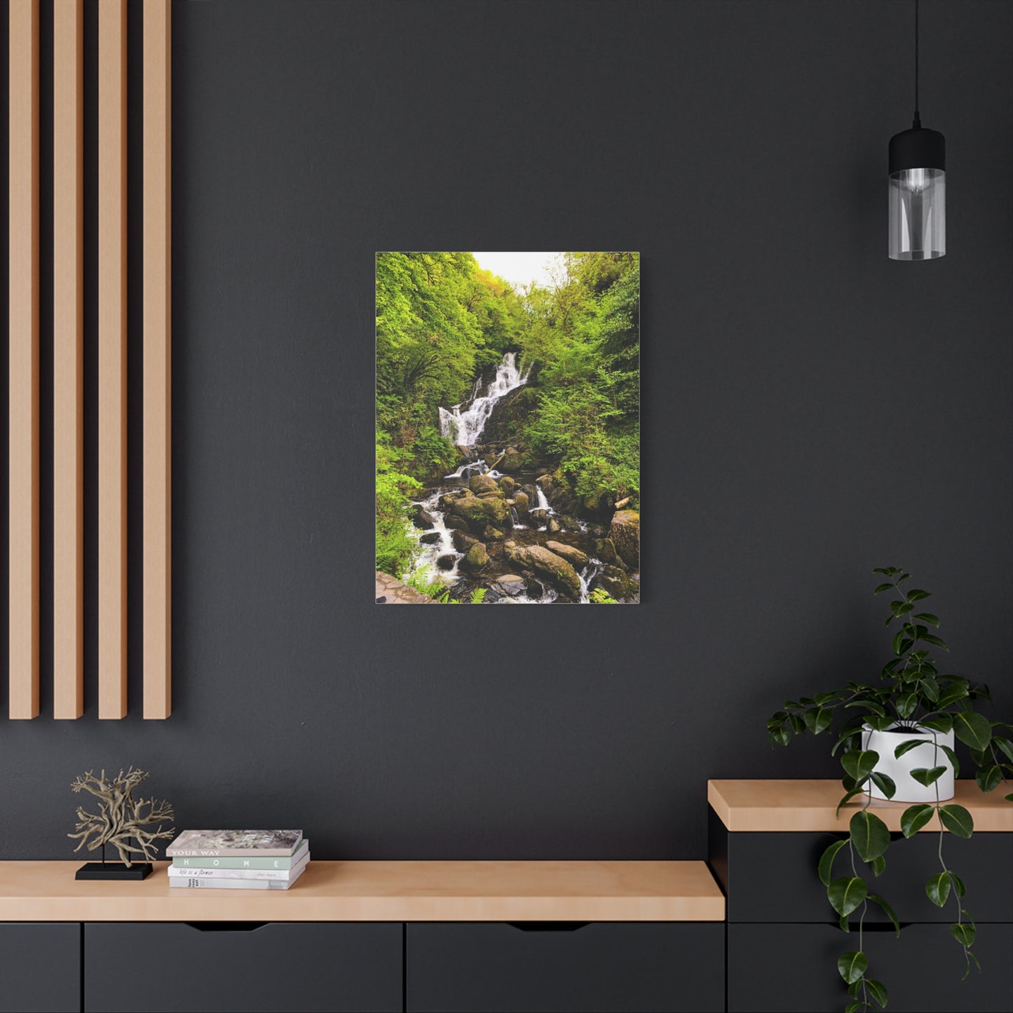 Torc waterfall Matte Canvas, Stretched, 1.25"