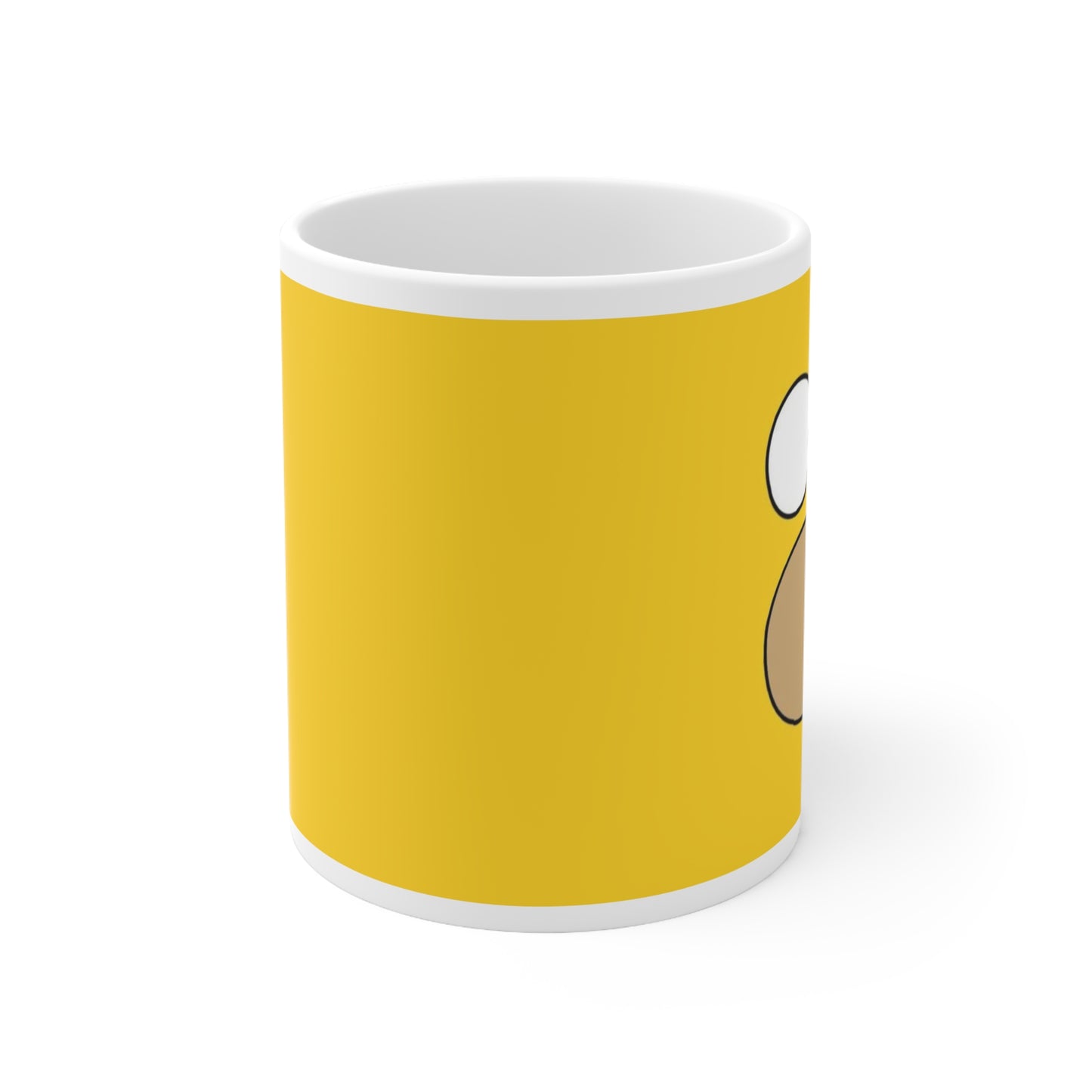Whimsical Yellow Ceramic Coffee Cup – Perfect for Daily Caffeine Fix or Gift
