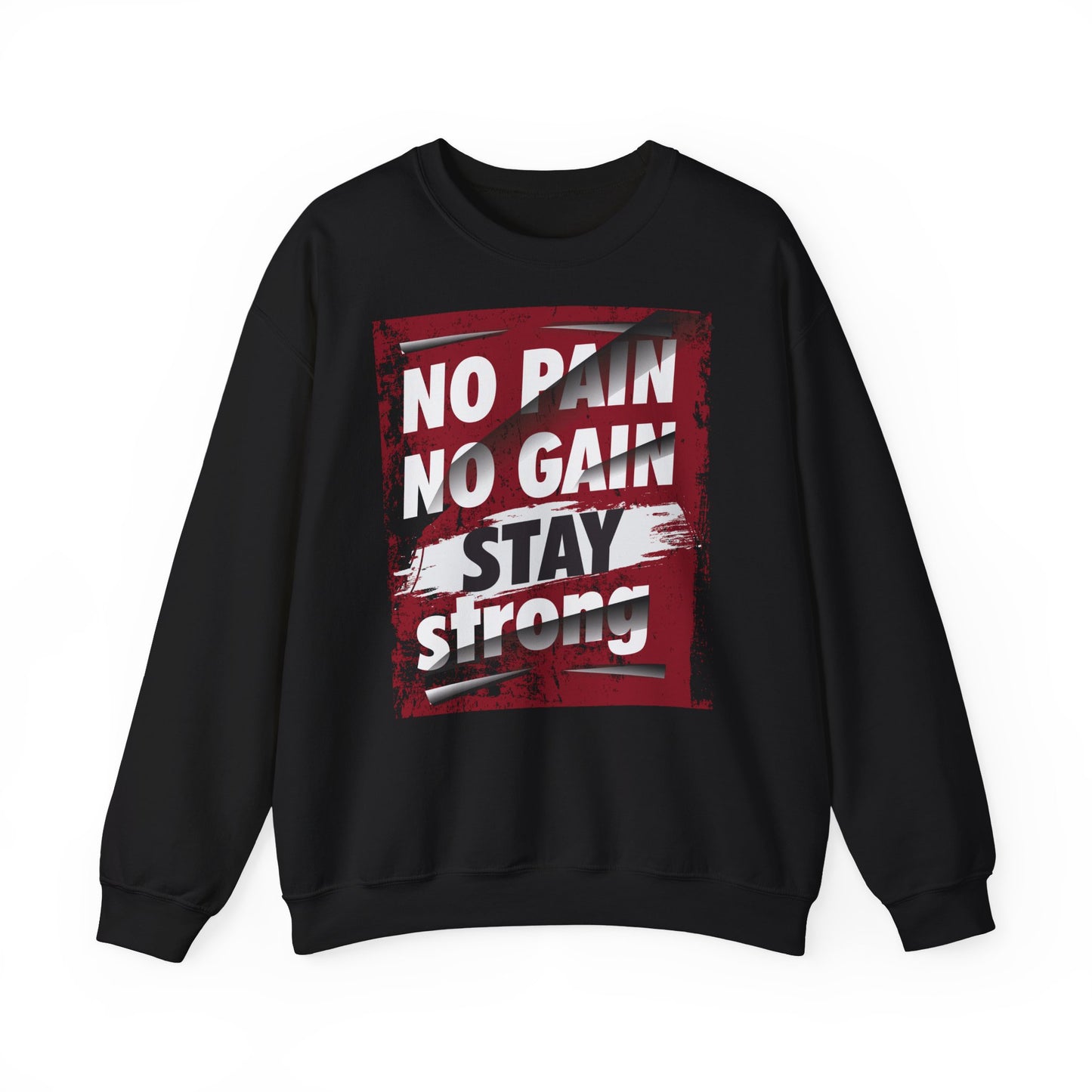 No Pain No Gain Crewneck Sweatshirt - Motivational Athletic Wear
