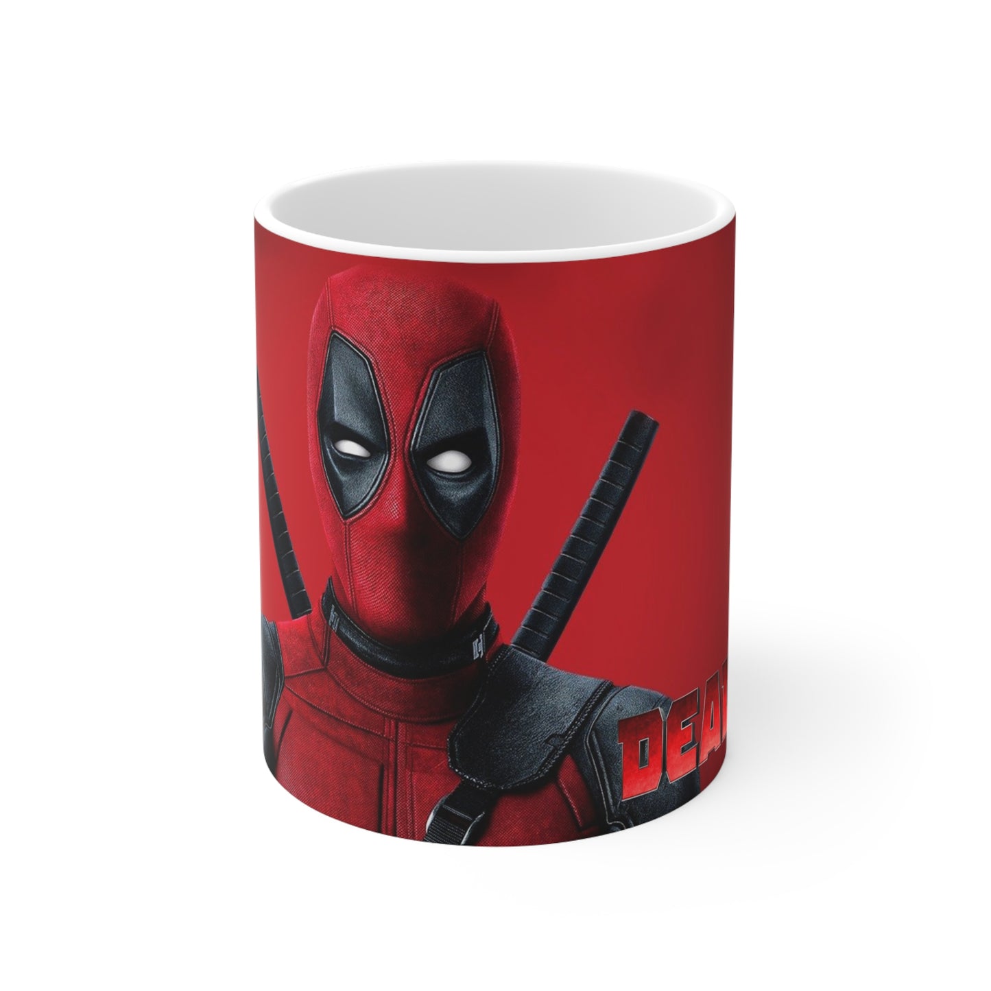 Deadpool Ceramic Coffee Mug - Fun Superhero Design, 11oz & 15oz
