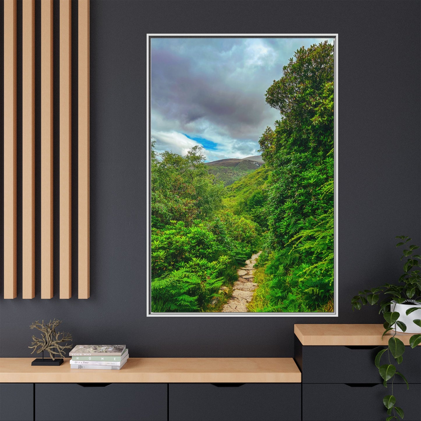 Torc Trail Matte Canvas, Framed (Multi-color)