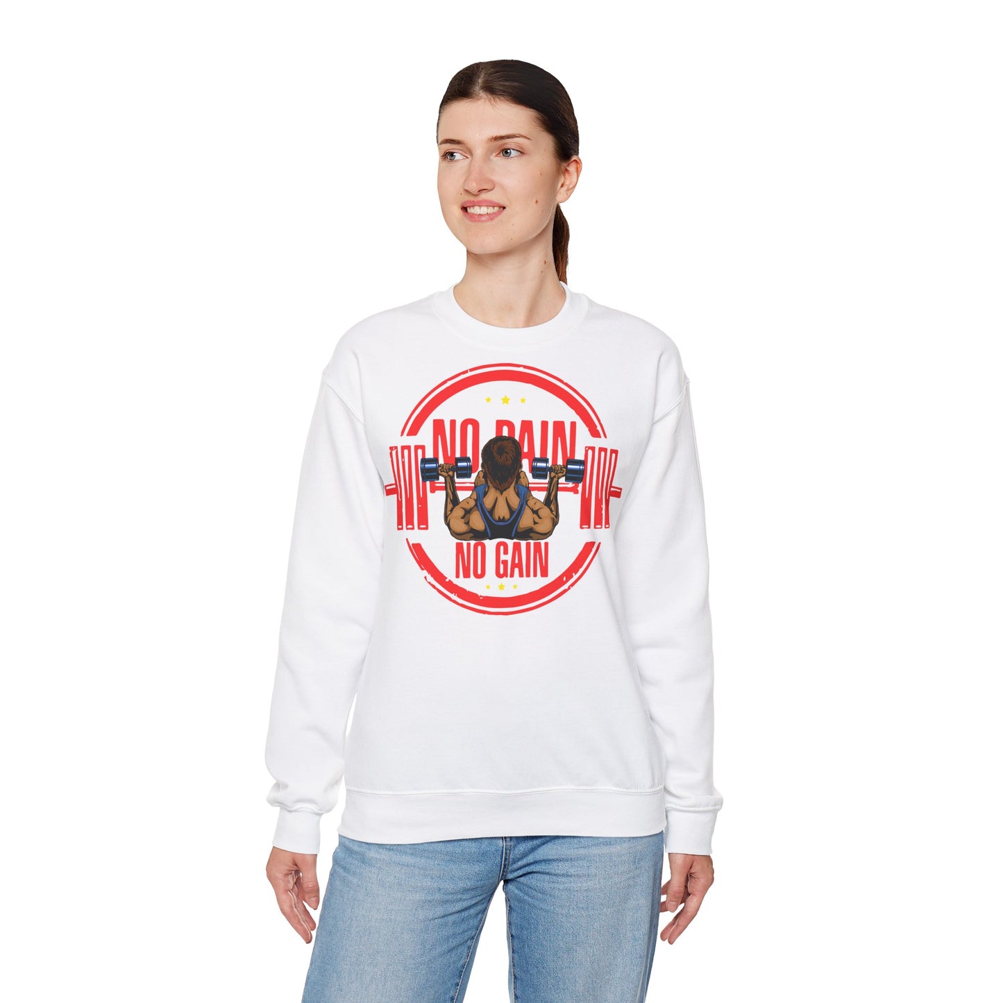 Unisex Heavy Blend™ Crewneck Sweatshirt - No Pain No Gain Fitness