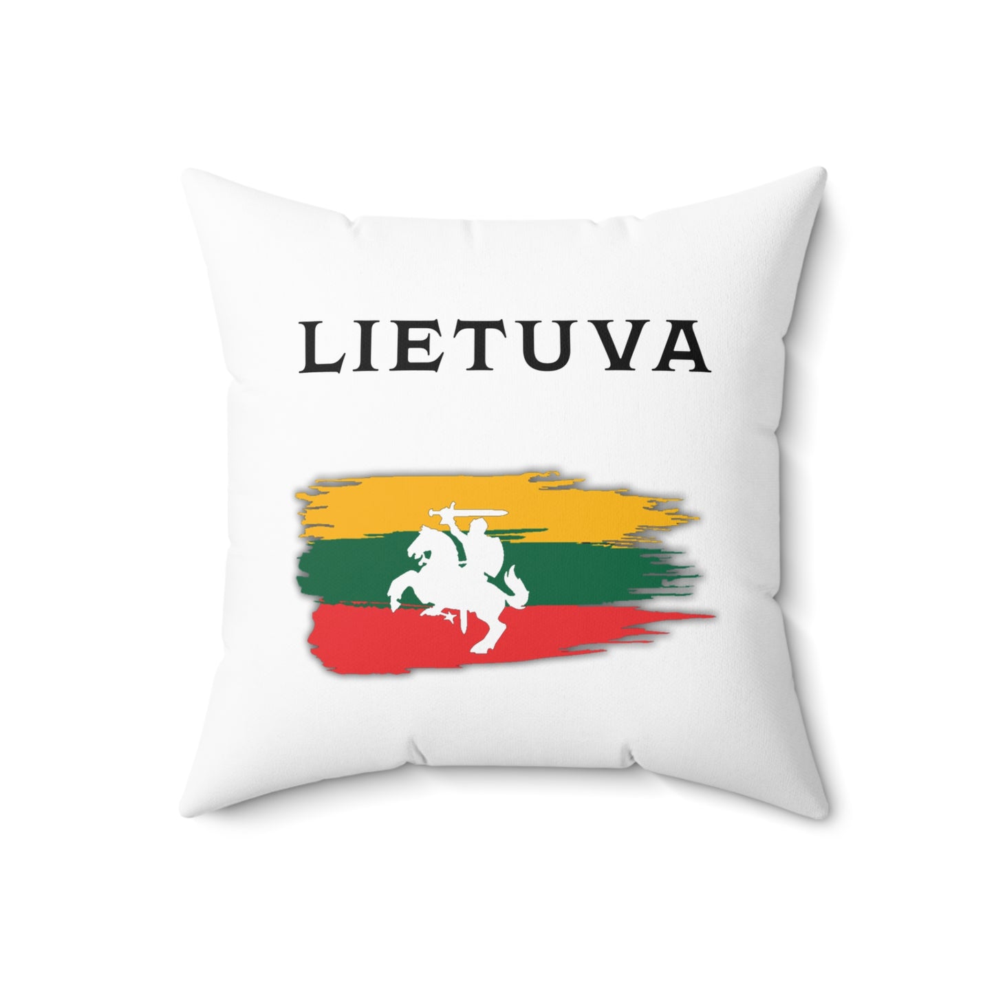 Lietuva & Flag Square Pillow – Cozy Home Decor for Lithuanian Pride