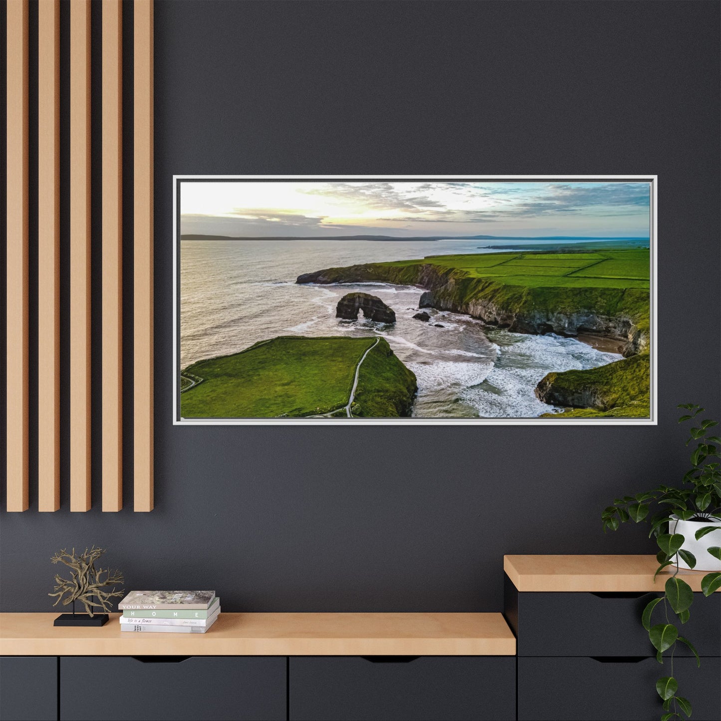 Virgin Rock Matte Canvas, Framed (Multi-color)