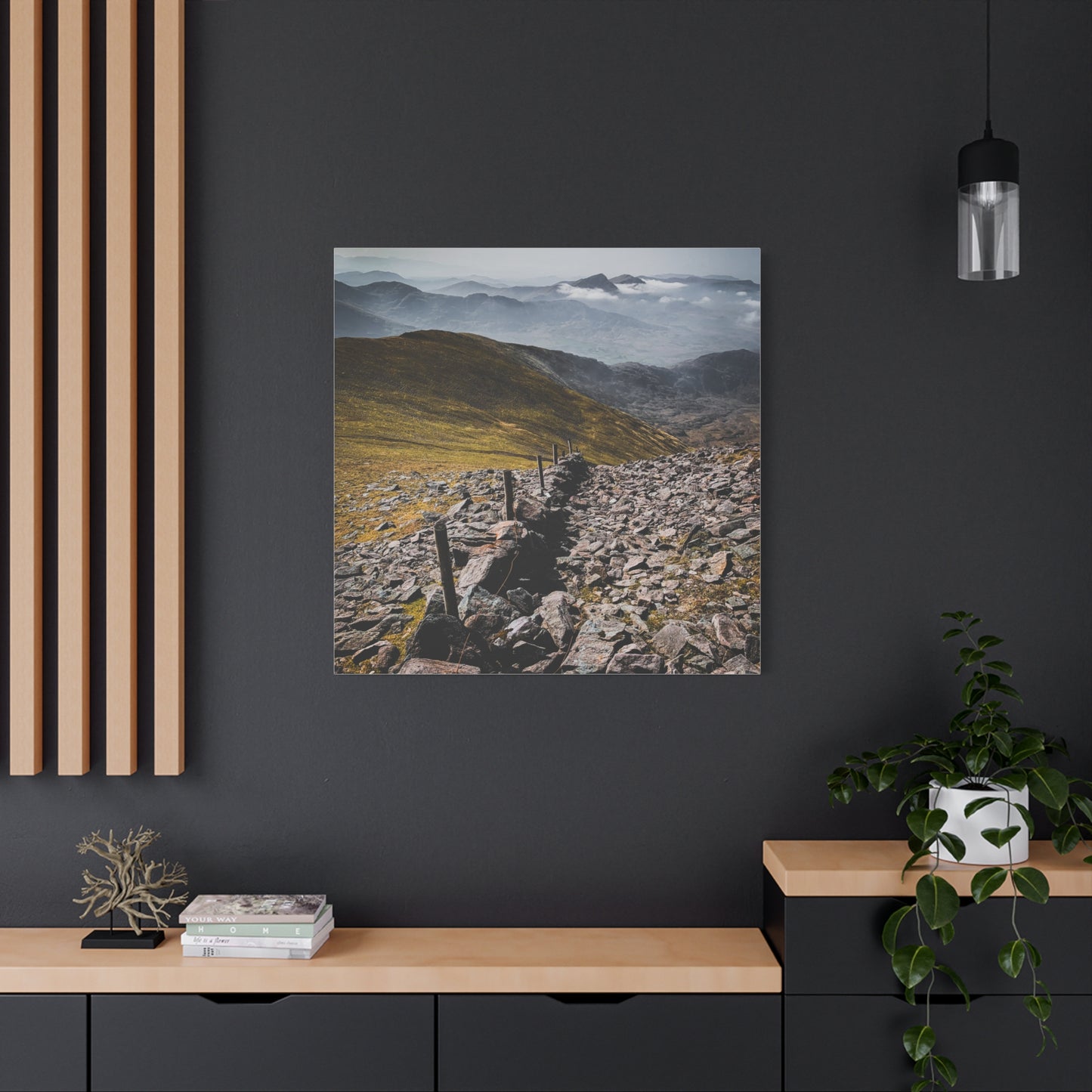 Wall in Mountains Matte Canvas, Stretched, 1.25"