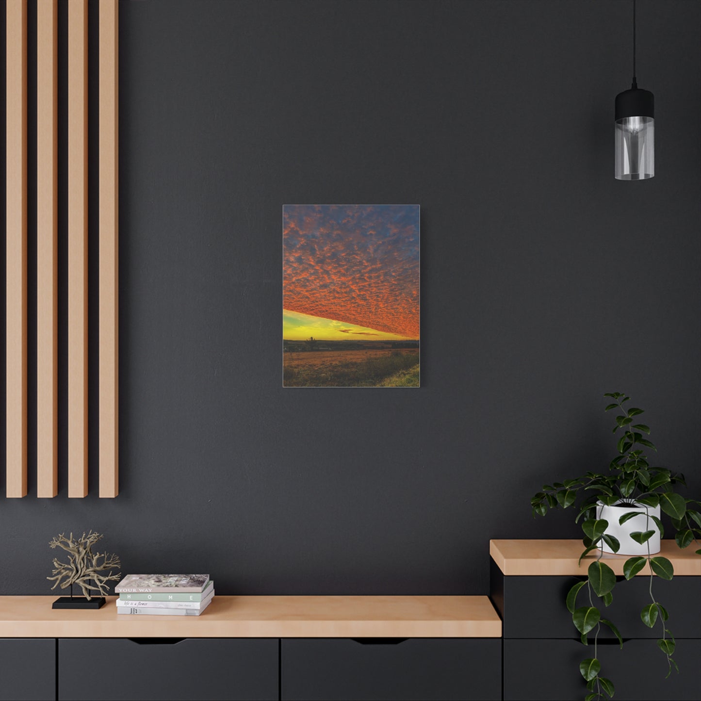 Cloudy Sunset Matte Canvas, Stretched, 1.25"