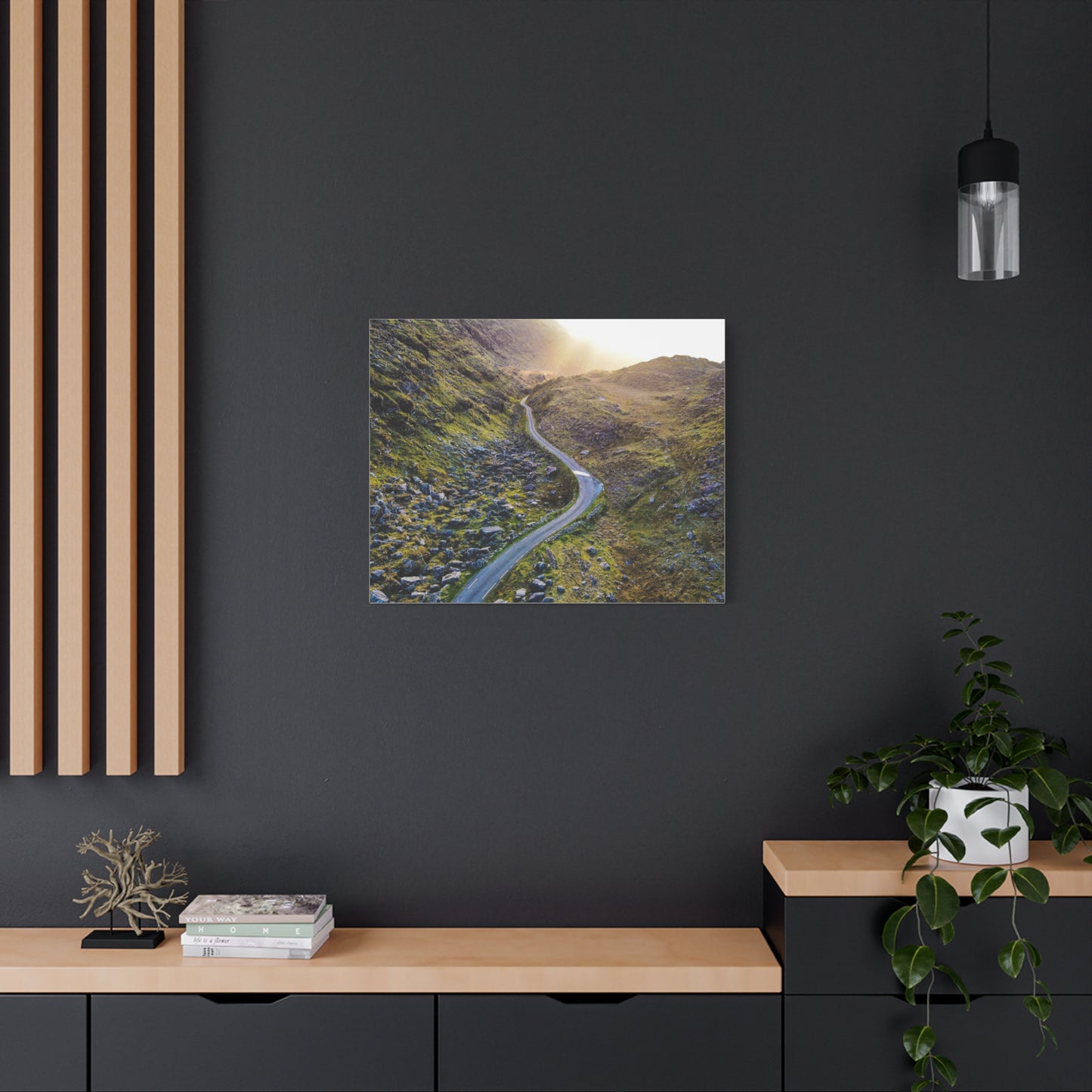 Valley Road Matte Canvas, Stretched, 1.25"