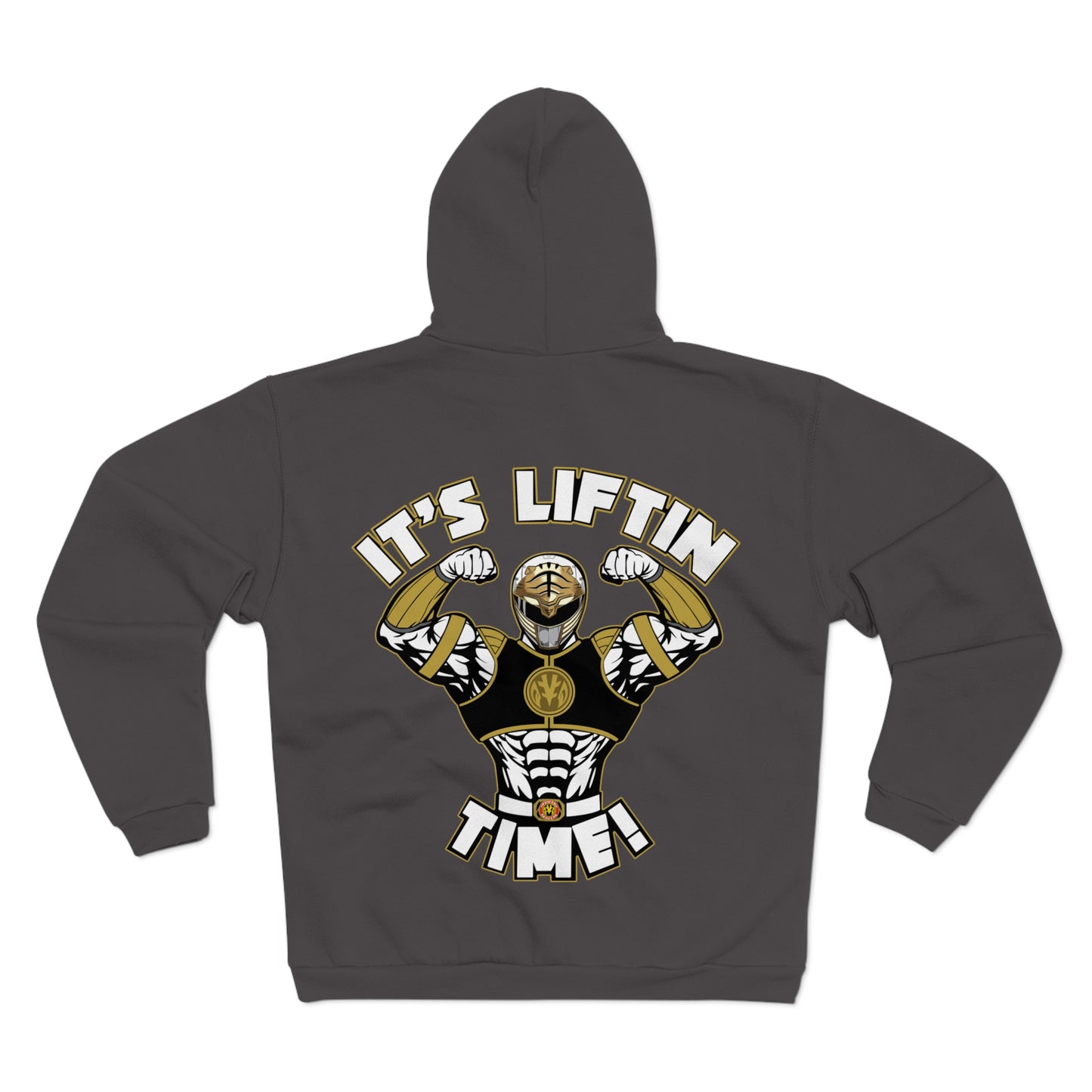 Unisex Hooded Zip Sweatshirt- "It's Liftin' Time!" Gym Motivation Hoodie