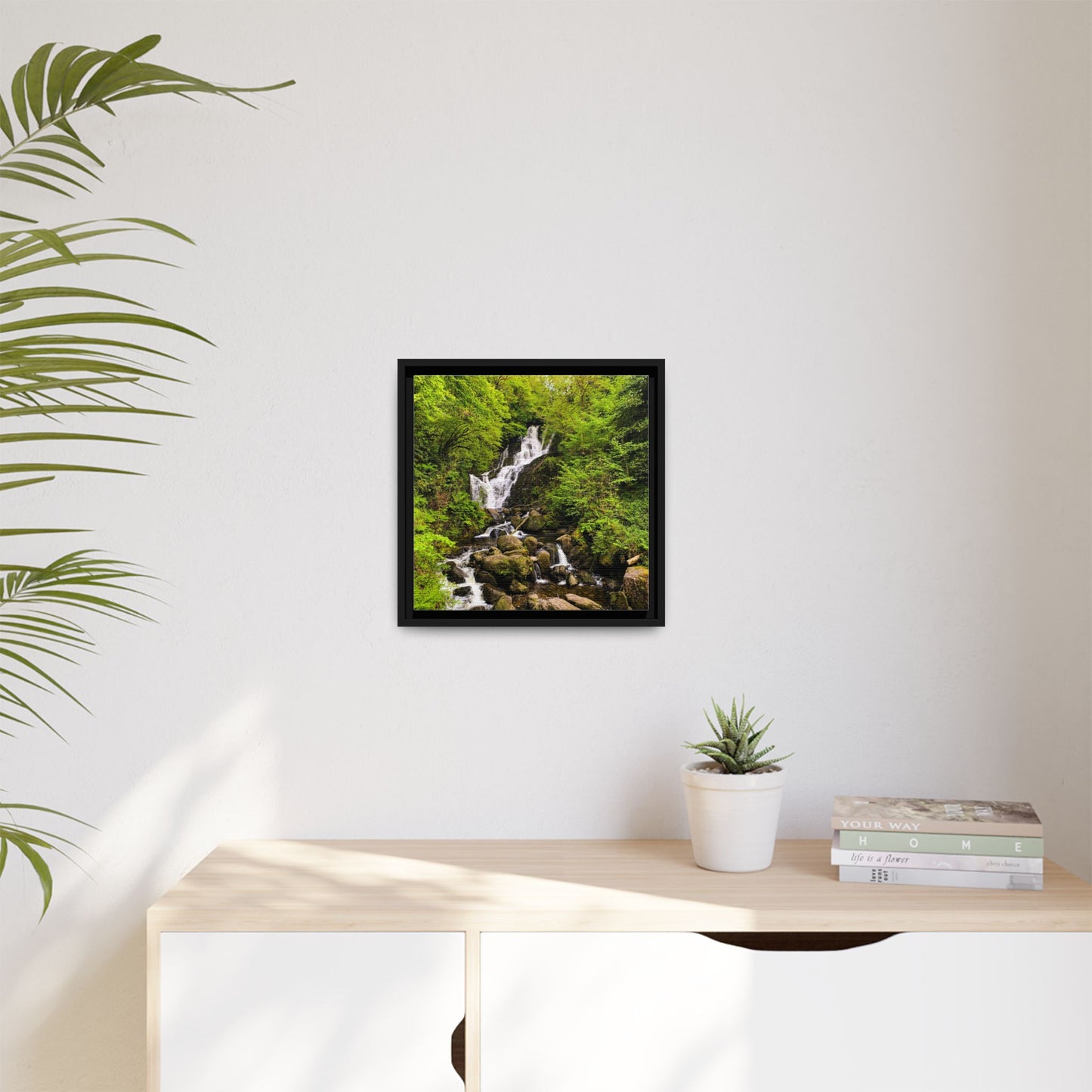 Torc Waterfall Matte Canvas, Framed (Multi-color)