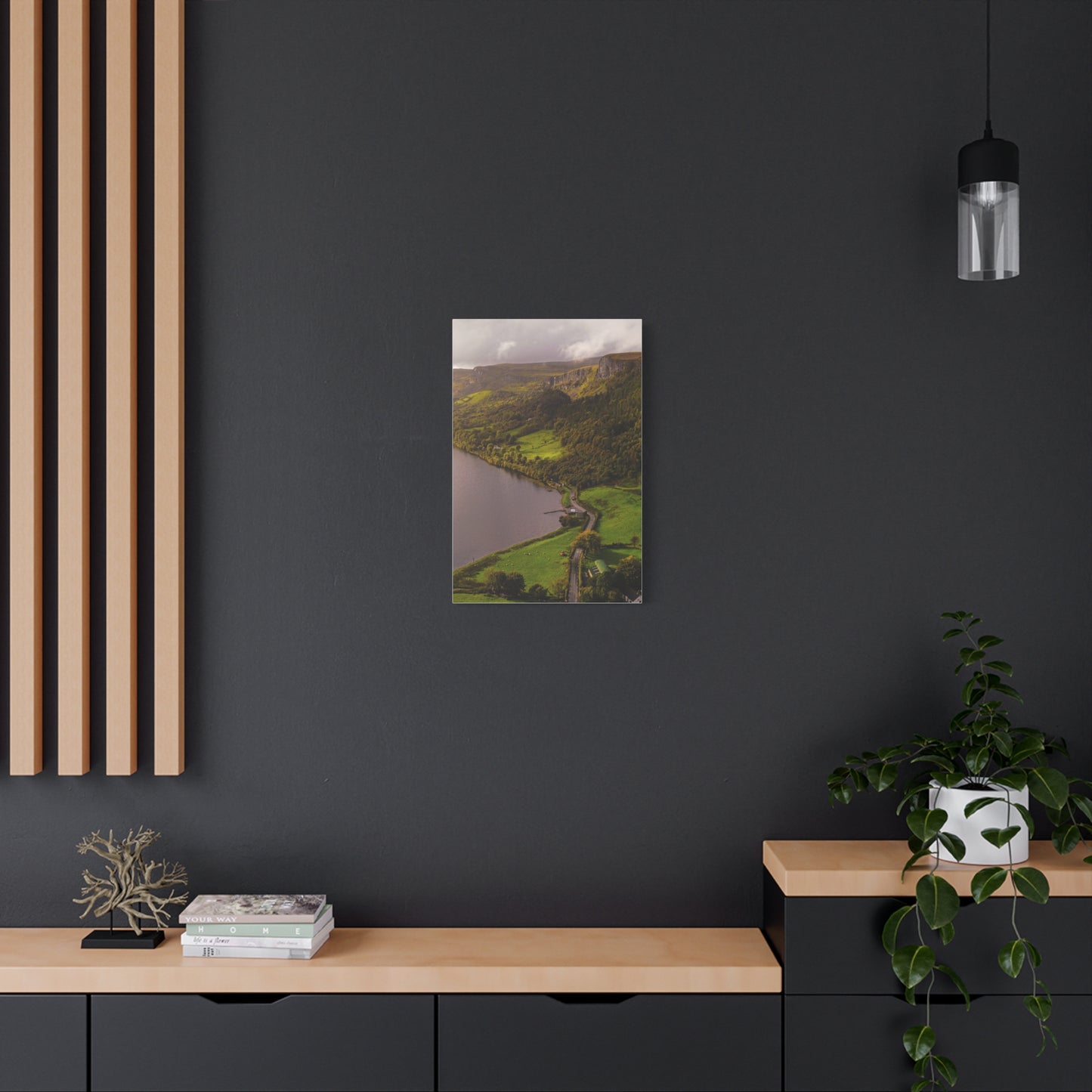 Sruth in Aghadh an Aird or The devil's Chimney Matte Canvas, Stretched, 1.25"