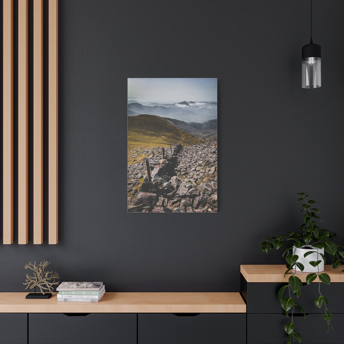 Wall in Mountains Matte Canvas, Stretched, 1.25"