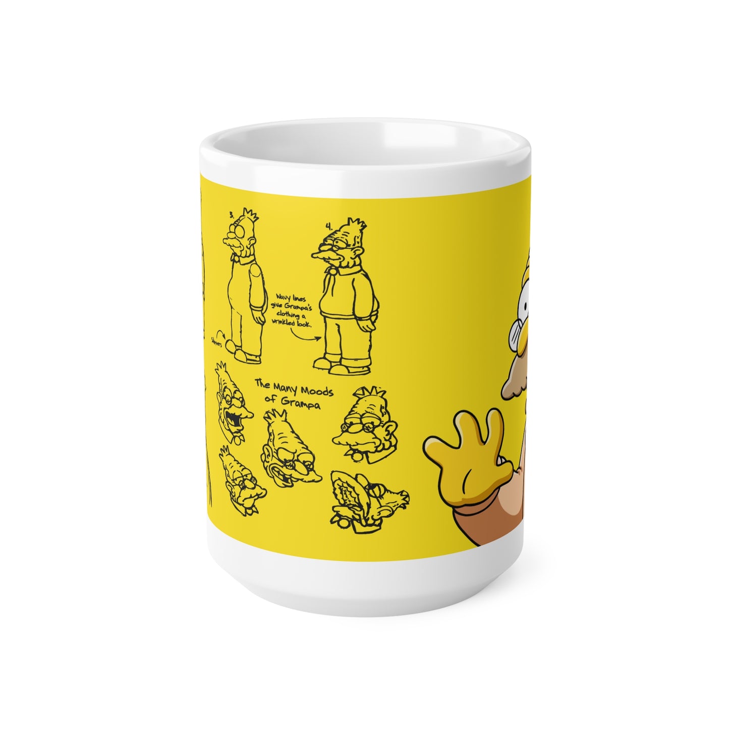 Funny Grandpa Moods Ceramic Coffee Mug - 11oz & 15oz Types