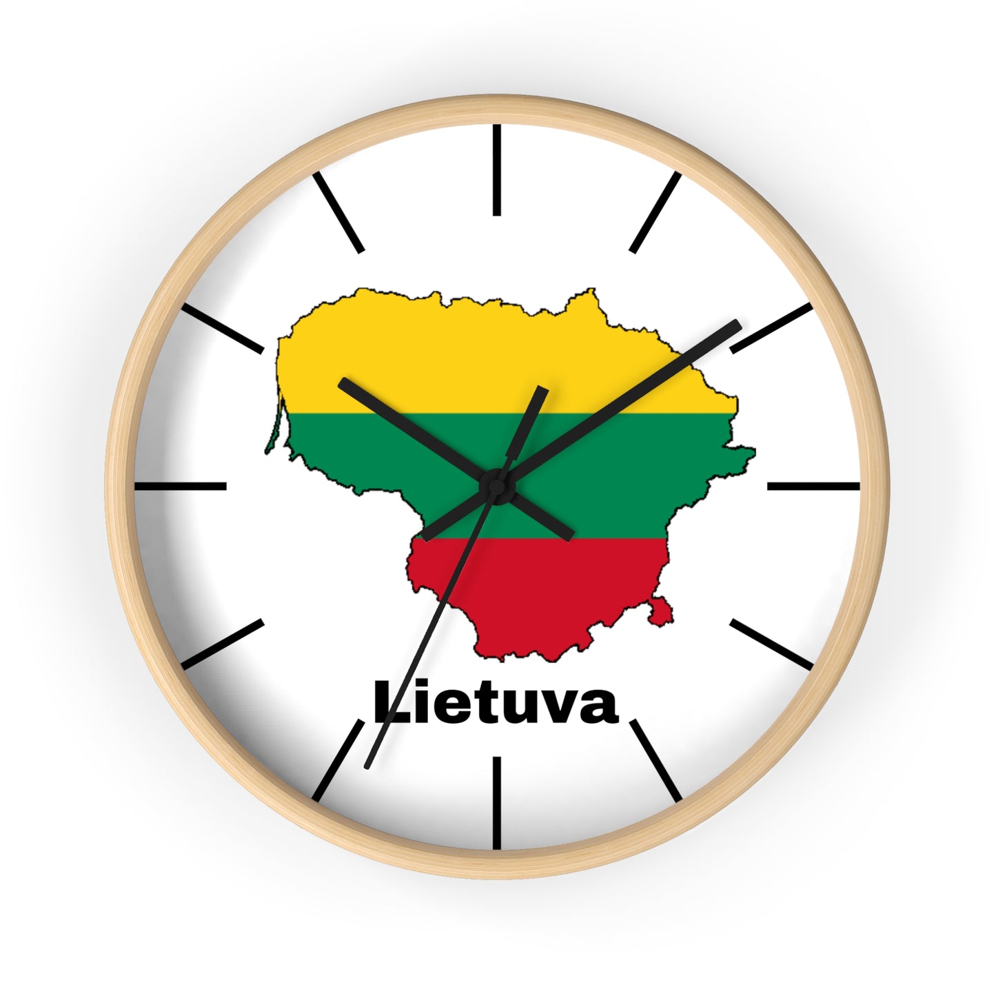 Lithuania Map Wall Clock - Vibrant Decor for Home or Office