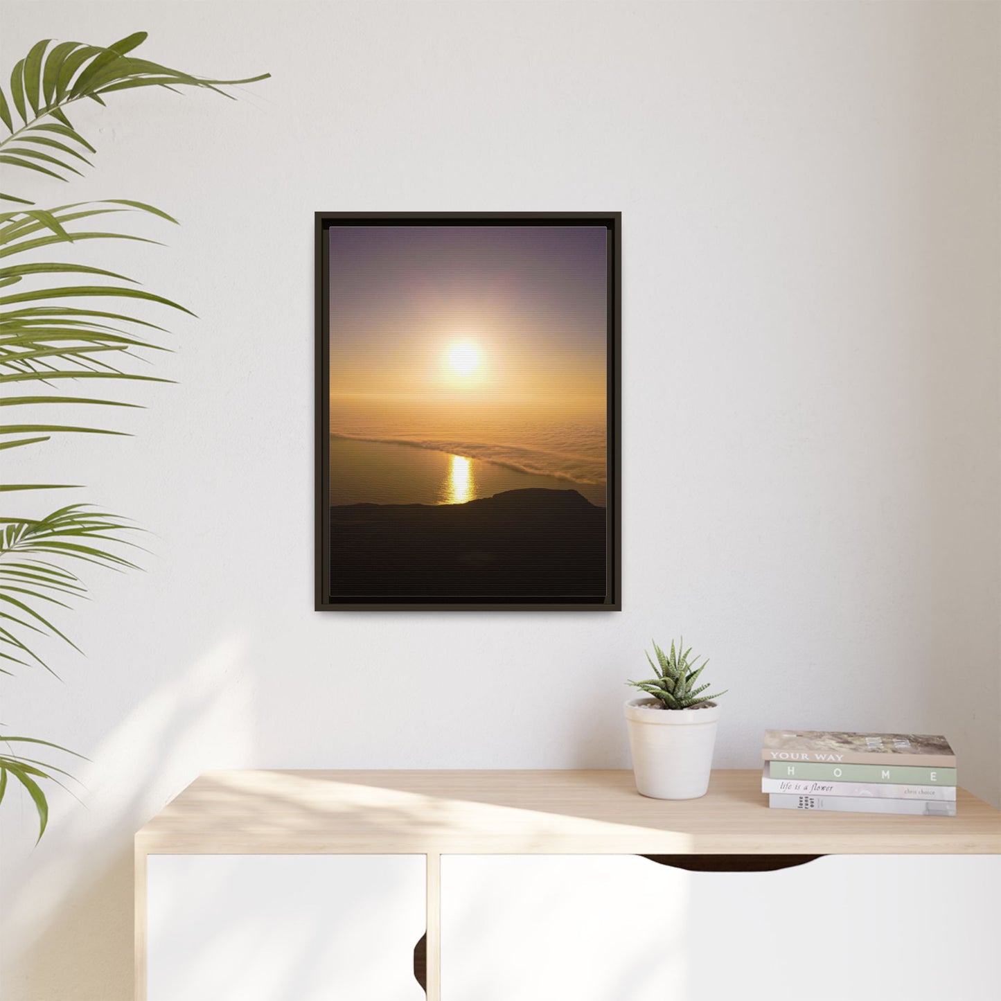 Sunset on Mount Brandon Matte Canvas, Framed (Multi-color)