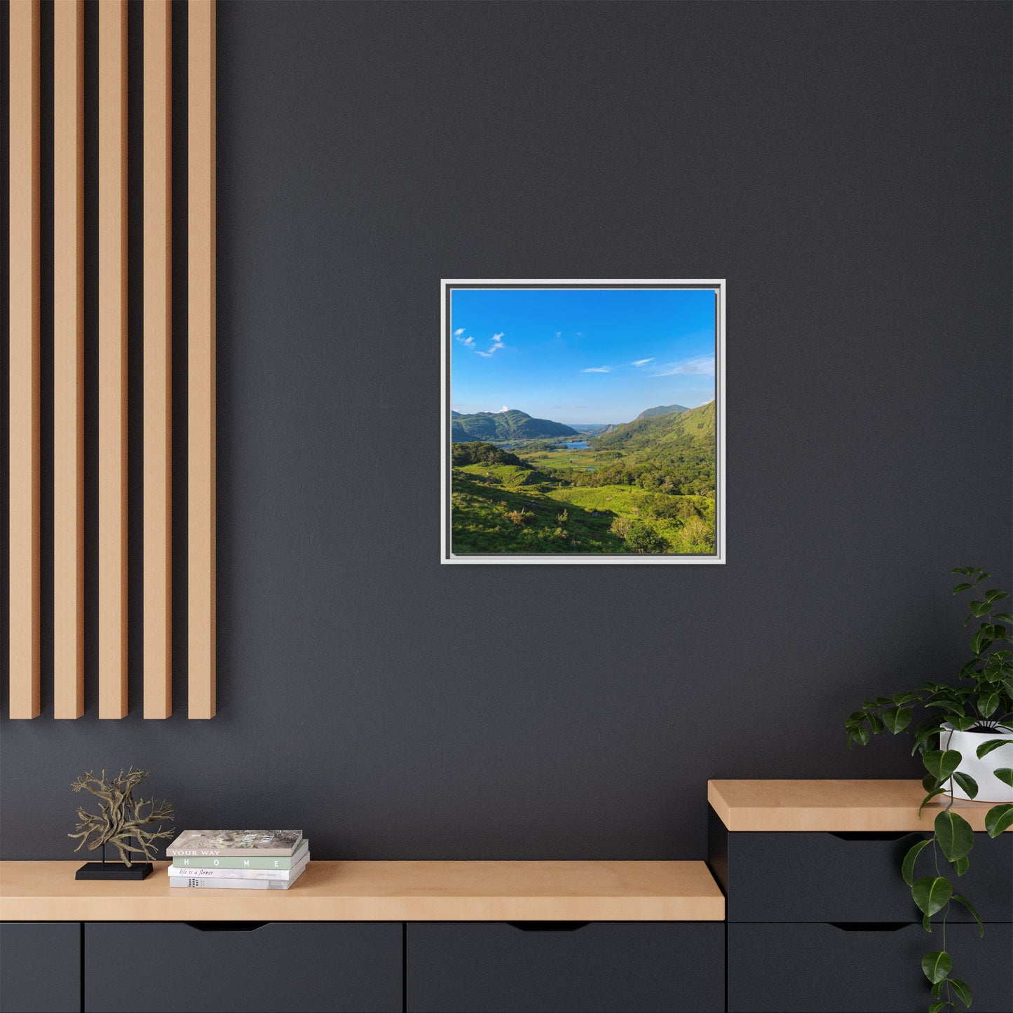 Beautiful Ladies View Matte Canvas, Framed (Multi-color)