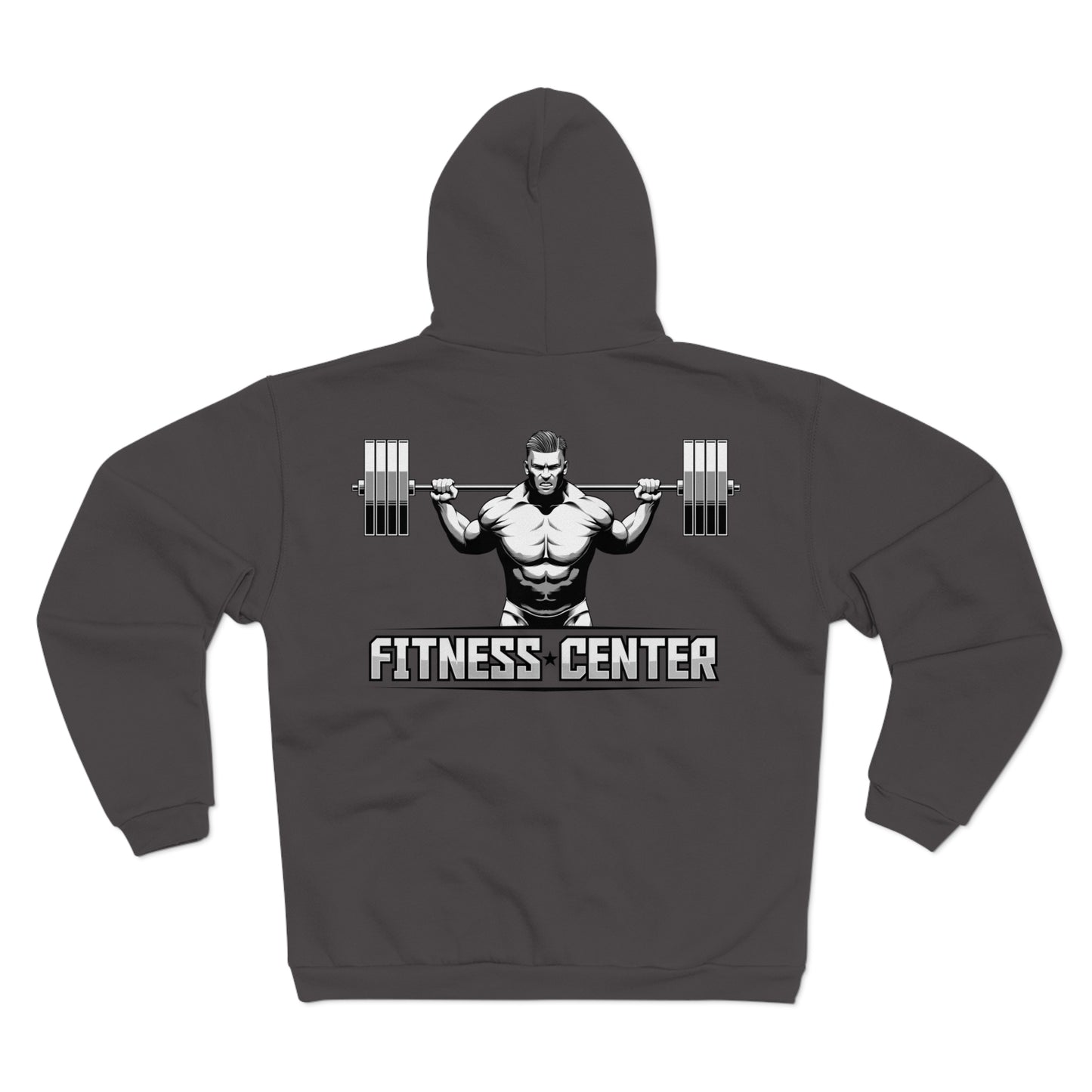 Unisex Fitness Zip Sweatshirt - Strong Design for Gym Lovers