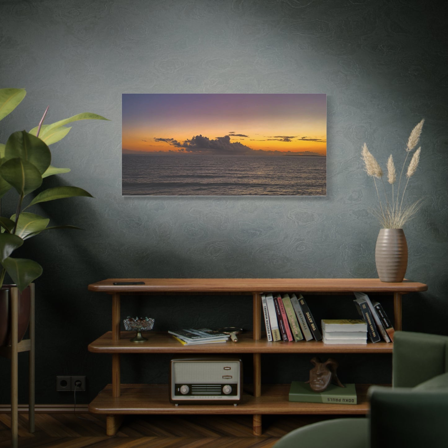 Sunset in Ocean 2 Matte Canvas, Stretched, 1.25"
