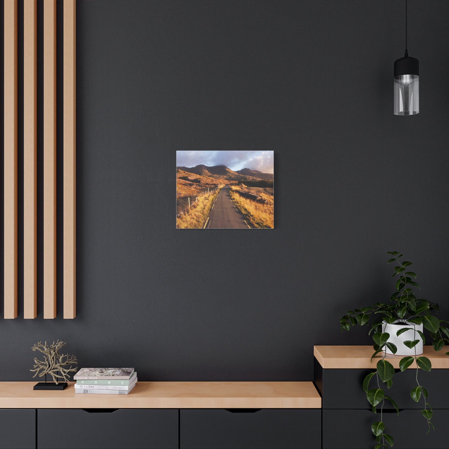 Sunset Road Matte Canvas, Stretched, 1.25"