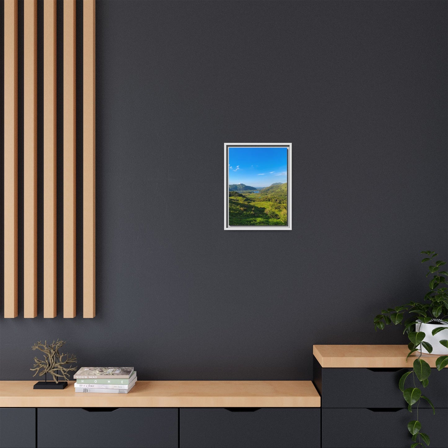 Beautiful Ladies View Matte Canvas, Framed (Multi-color)