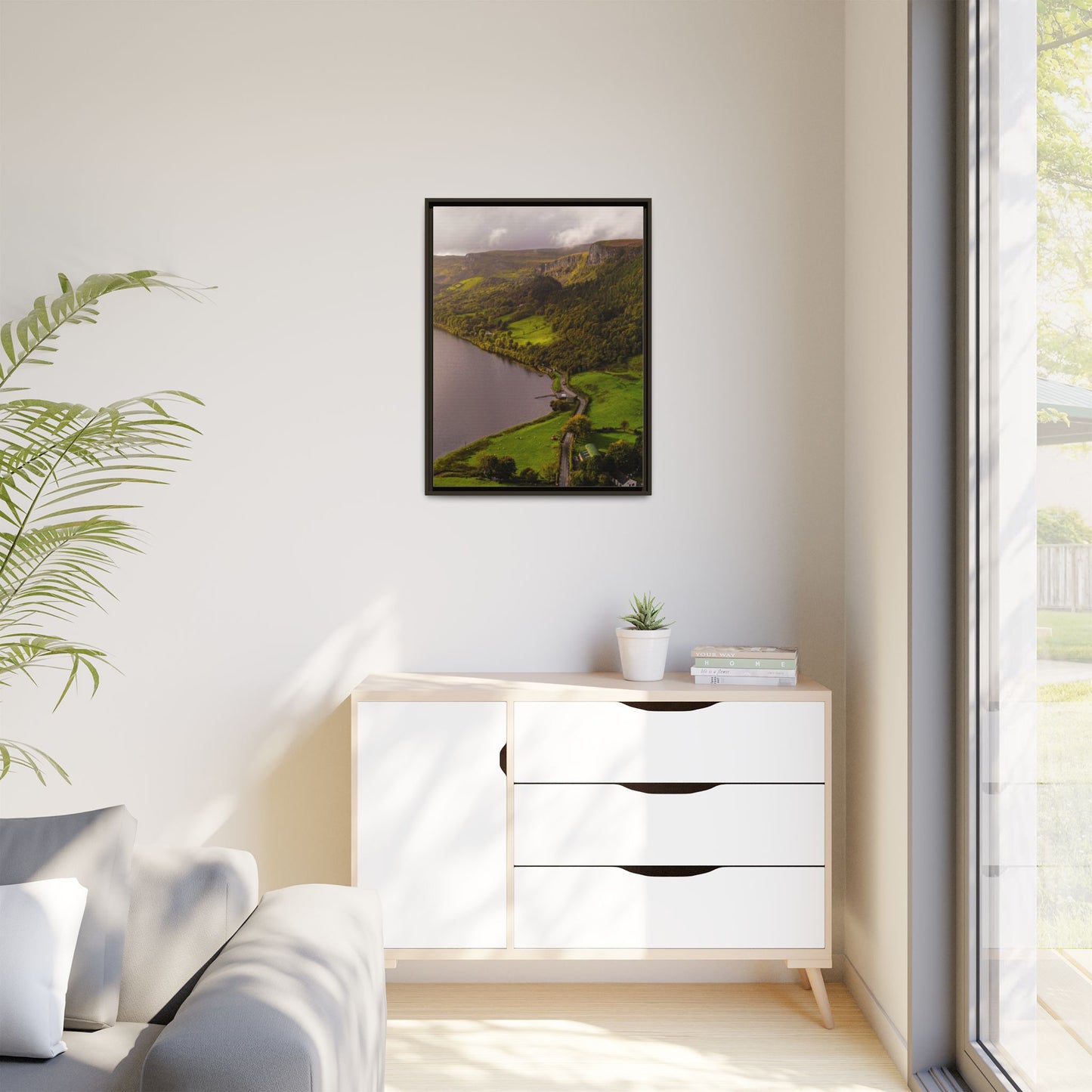 South in Aghadh an Aird or The Devil's Cheney Matte Canvas, Framed (Multi-color)