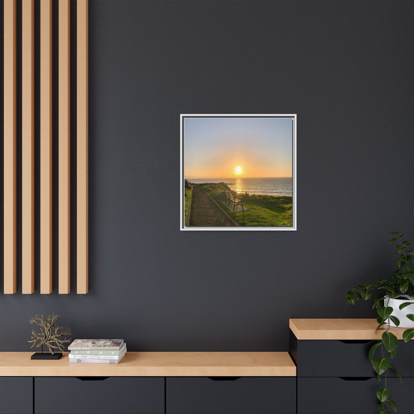 Sunset in Ballybunion 2 Matte Canvas, Framed (Multi-color)