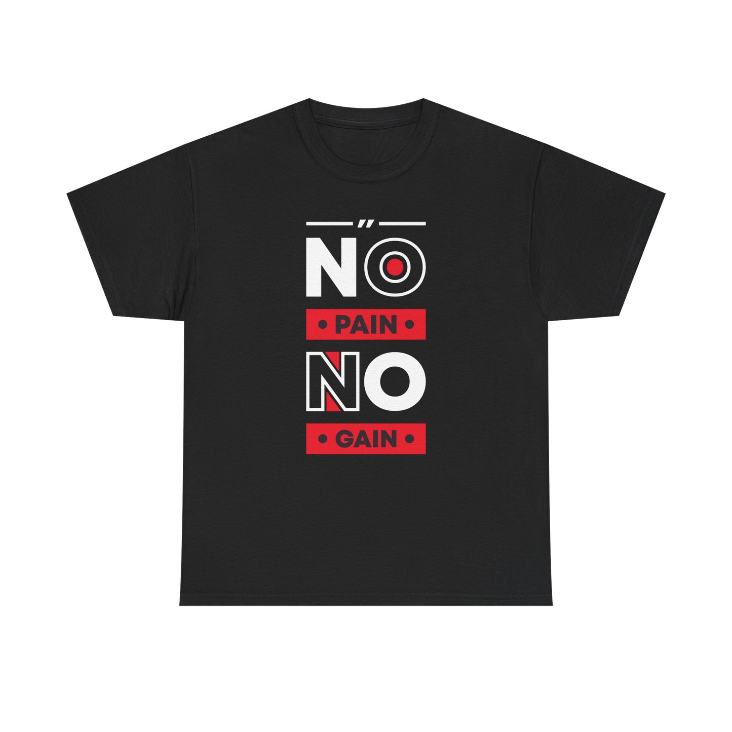 Motivational Fitness Tee - 'No Pain No Gain' Unisex Heavy Cotton T-Shirt