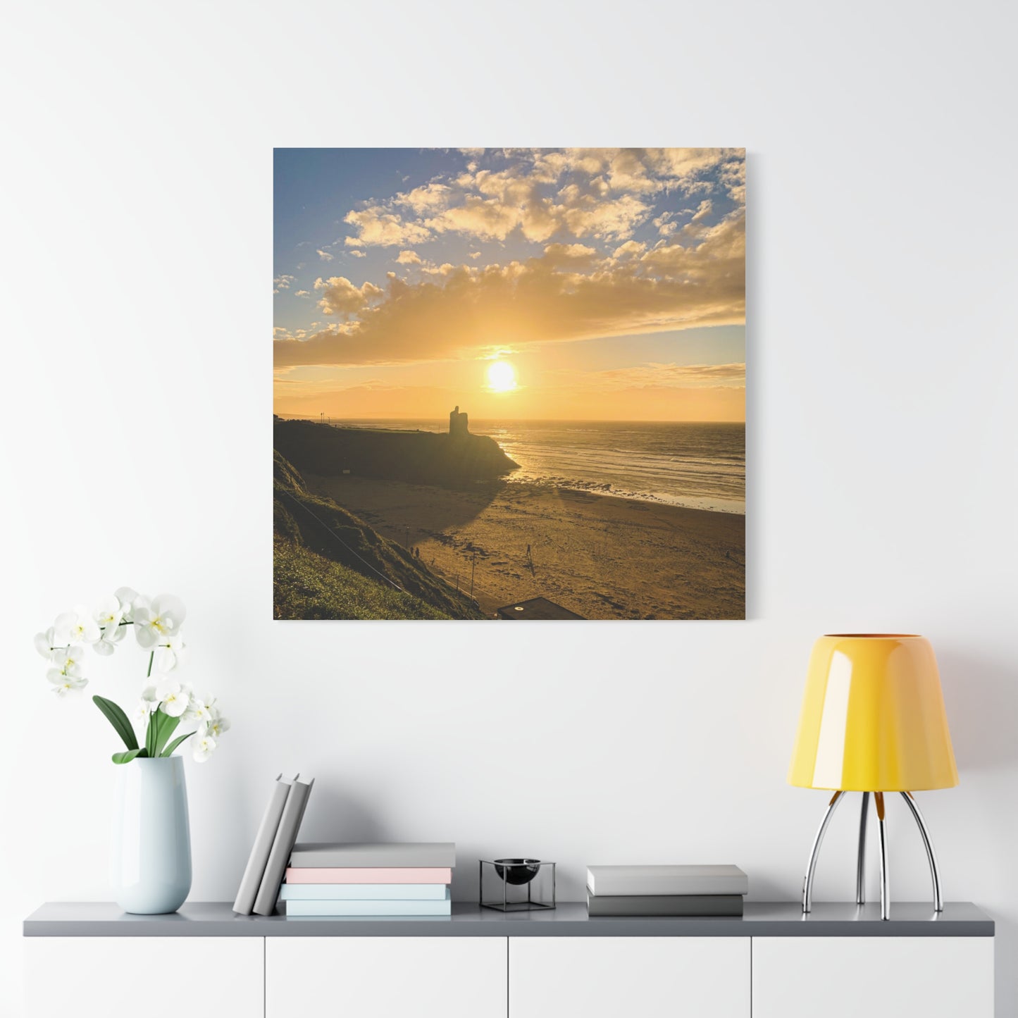 Ballybunion Sunset Castle Matte Canvas, Stretched, 1.25"