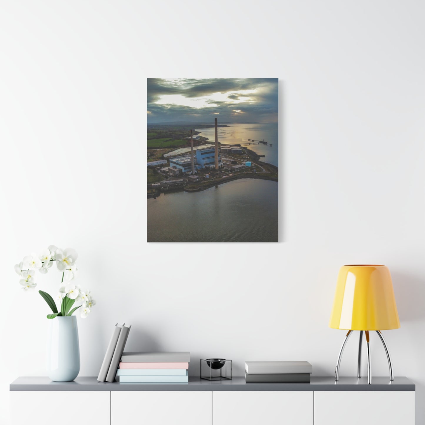 Tarbert Power Station Matte Canvas, Stretched, 1.25"